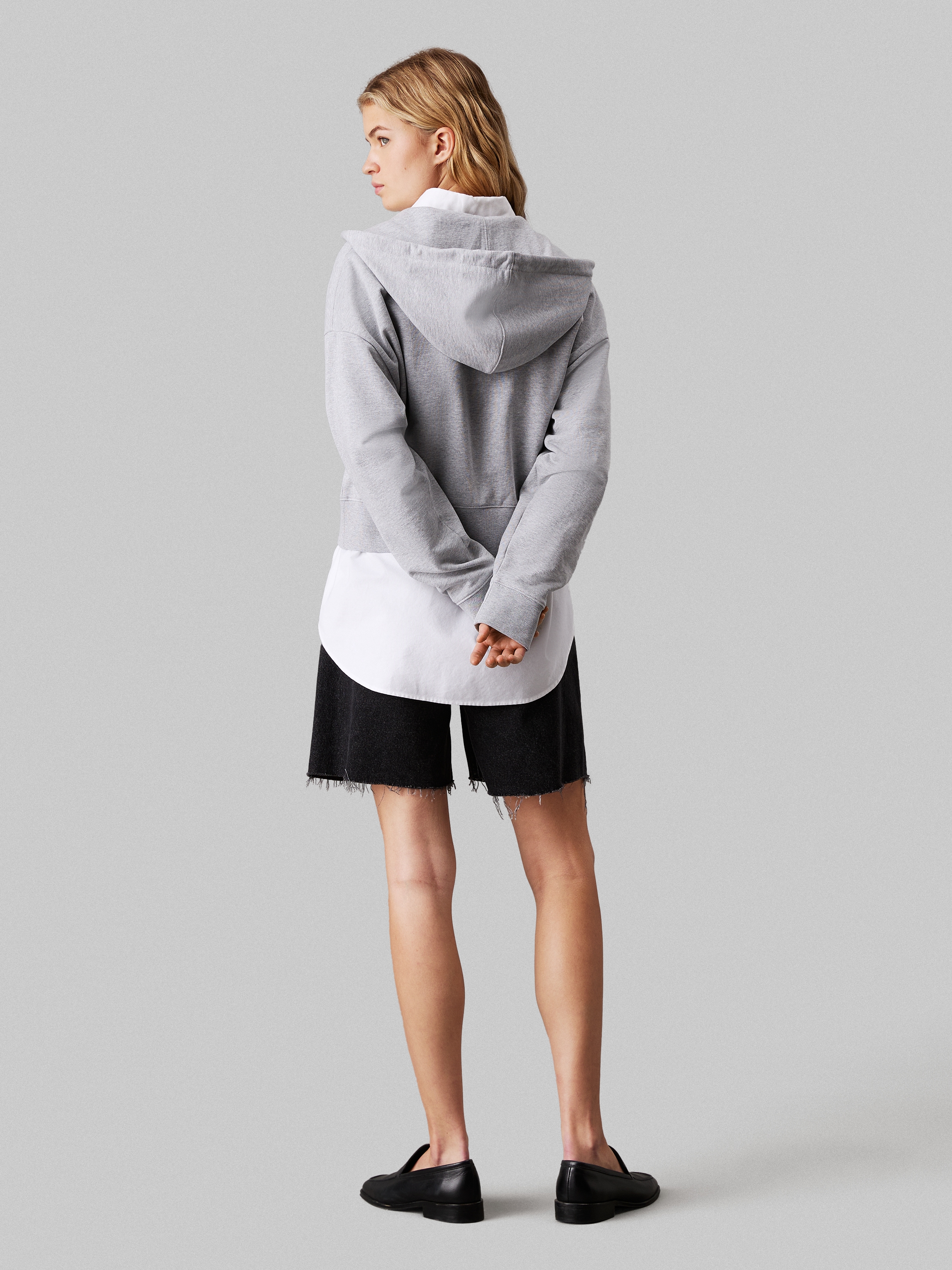 Calvin Klein Jeans Sweatjacke »MNLG FRNCH TRRY FZ B«, Mit Rundhalsausschnitt