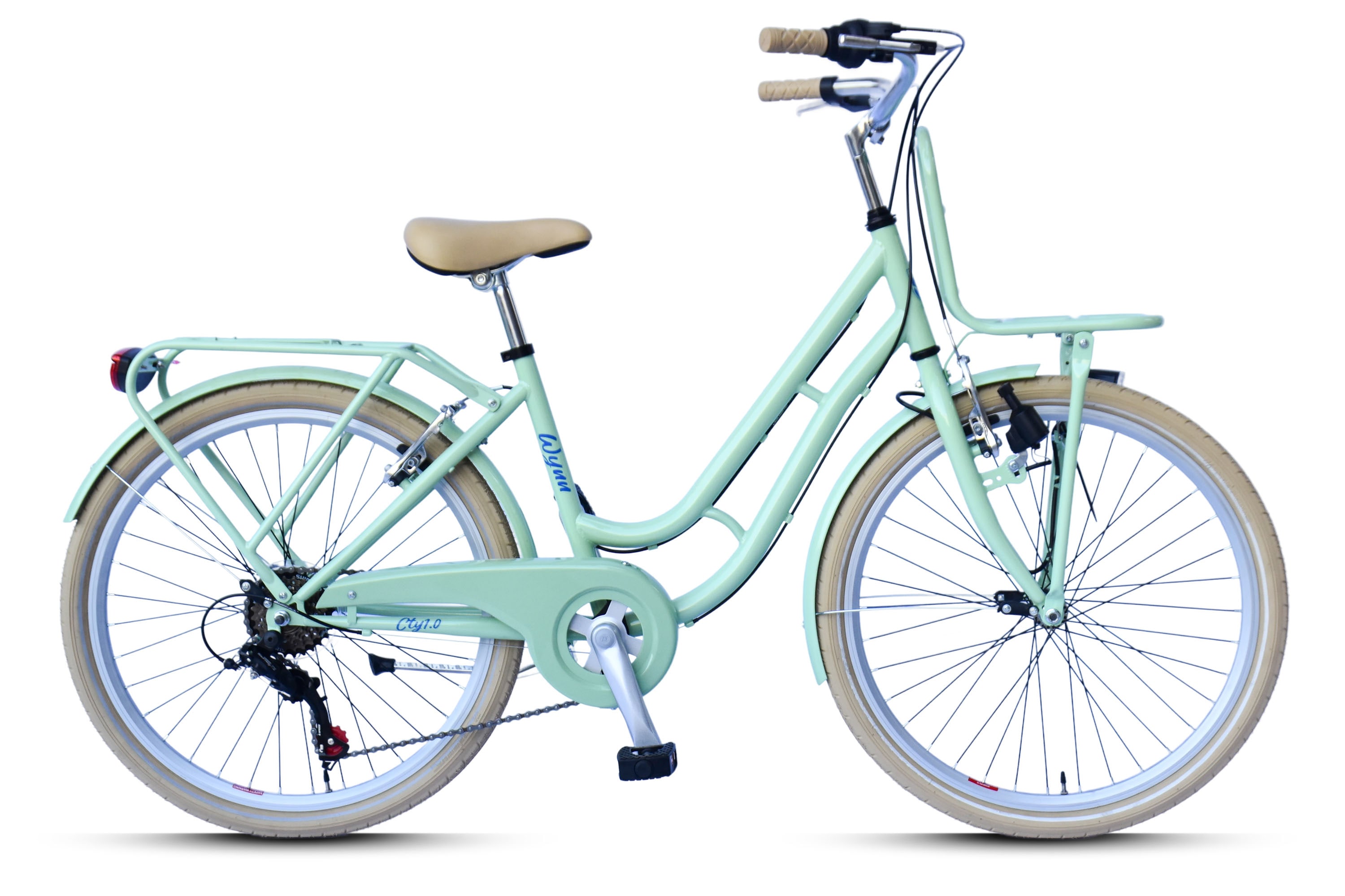 WYNN Kinderfahrrad "Kinderfahrrad 24 Zoll Shimano Tourney 6 Gang V-Brake Kinder KID1.0" 6 Gang Shimano Tourney Schaltwerk Kettenschaltung