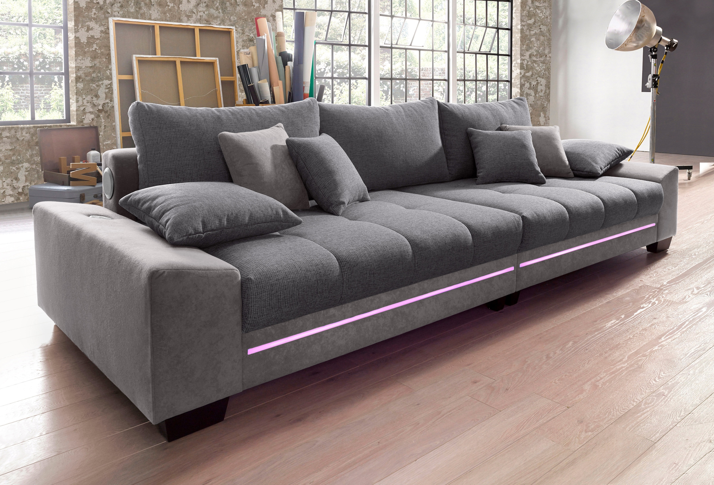 INOSIGN Big-Sofa "Nikita II", Wahlweise mit Kaltschaumpolsterung, bis 140 kg belastbar