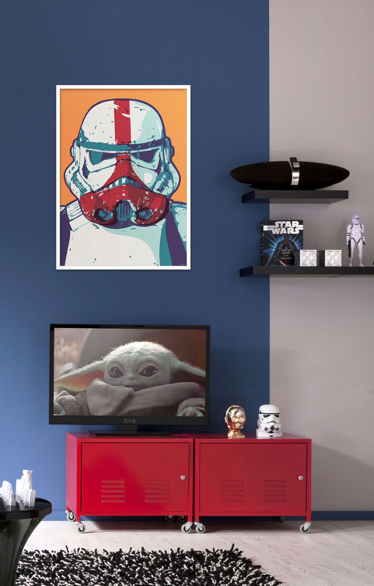 Komar Wandbild »Mandalorian Pop Art Stormtrooper«, Disney-Star Wars, (1 St.), Kinderzimmer, Schlafzimmer, Wohnzimmer