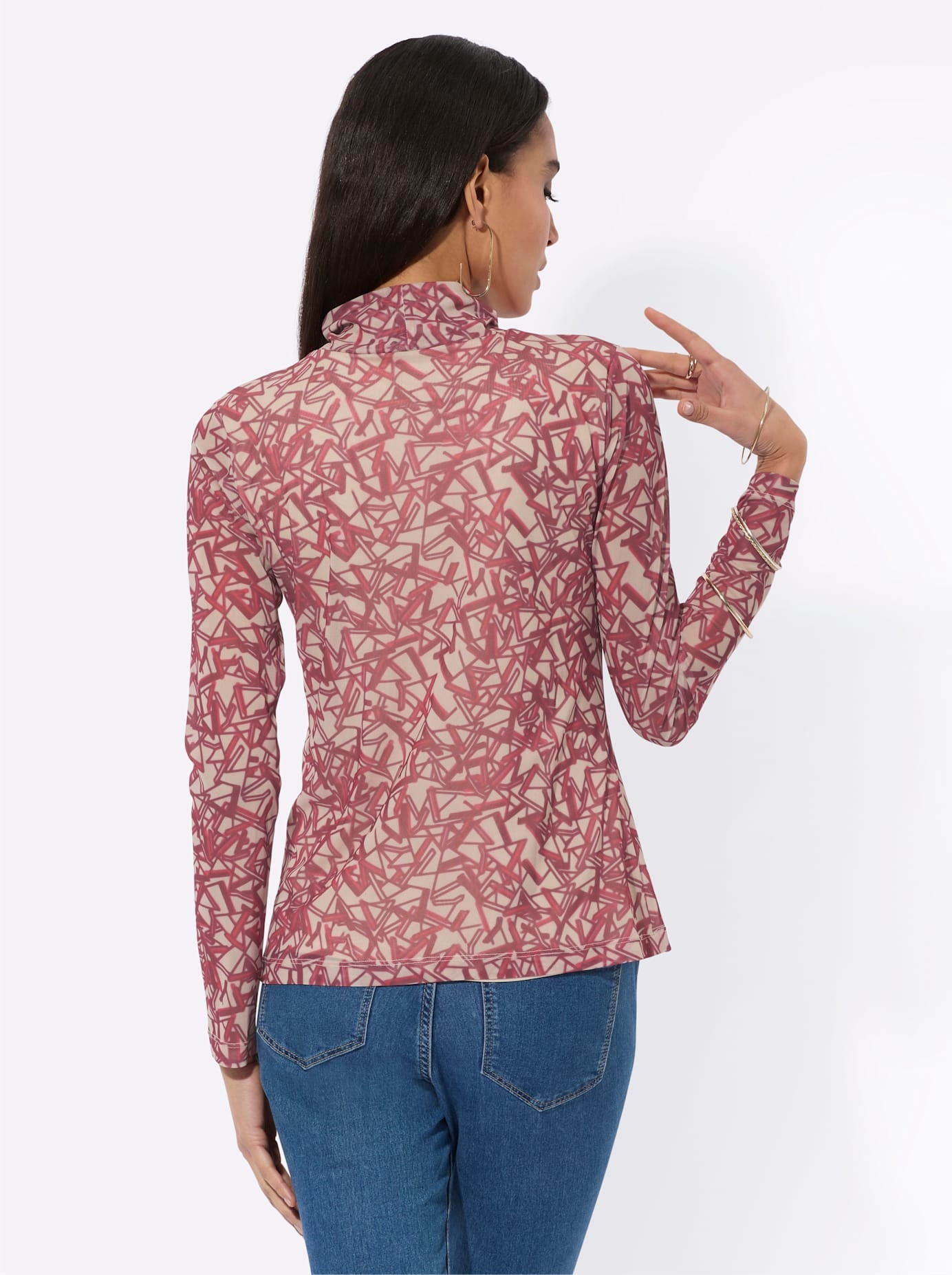 creation L Langarmshirt »Stehkragen-Shirt«, (1 tlg.)