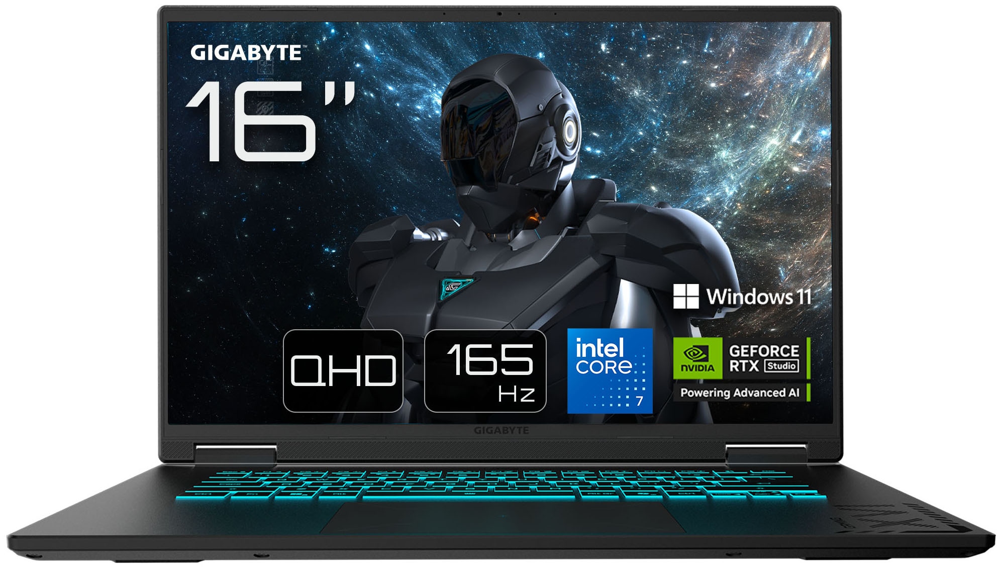 Gigabyte Gaming-Notebook »GAMING A16 PRO DXHG4DECC4SH« 40,64 cm / 16 ″ Intel Core 7 GeForce® RTX 5070 Ti 1.000 GB SSD