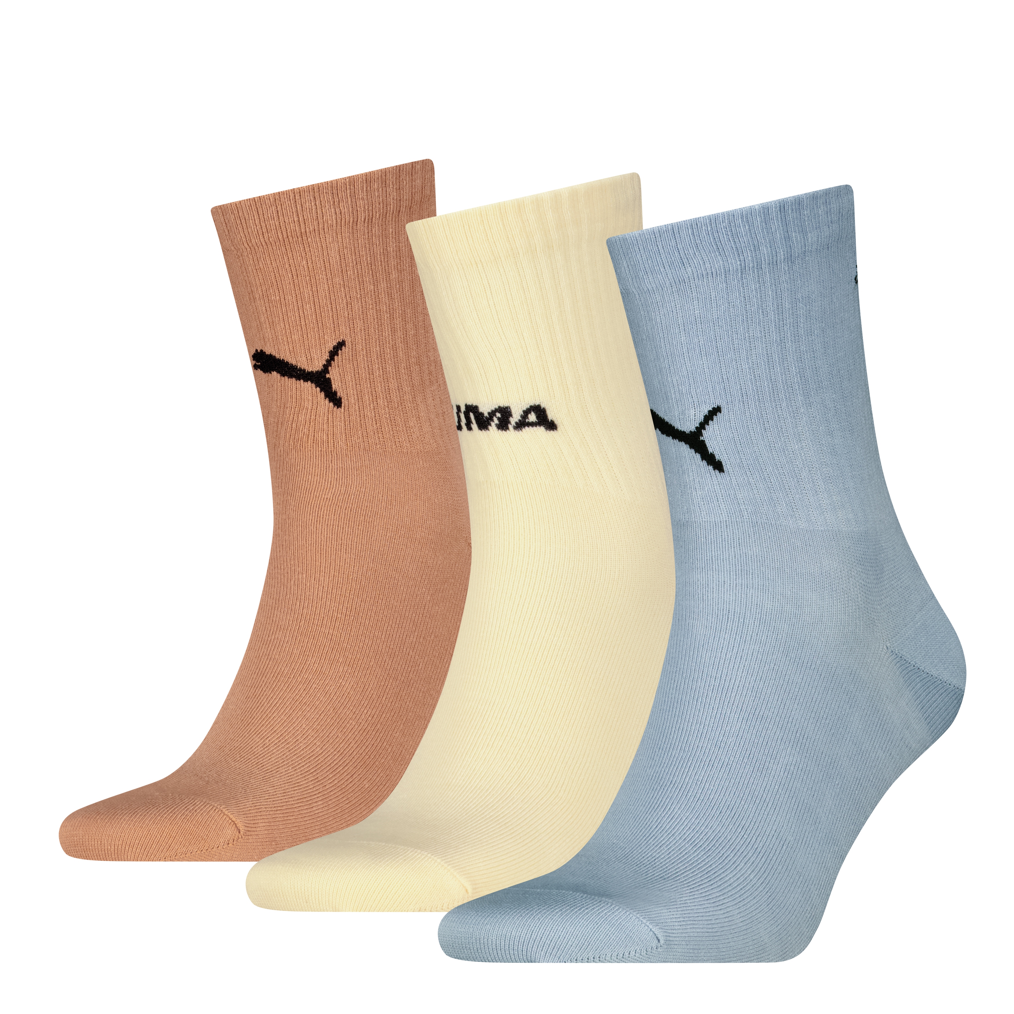 PUMA Kurzsocken "PUMA UNISEX LOGO STACKING SHORT CREW" 3 Paar