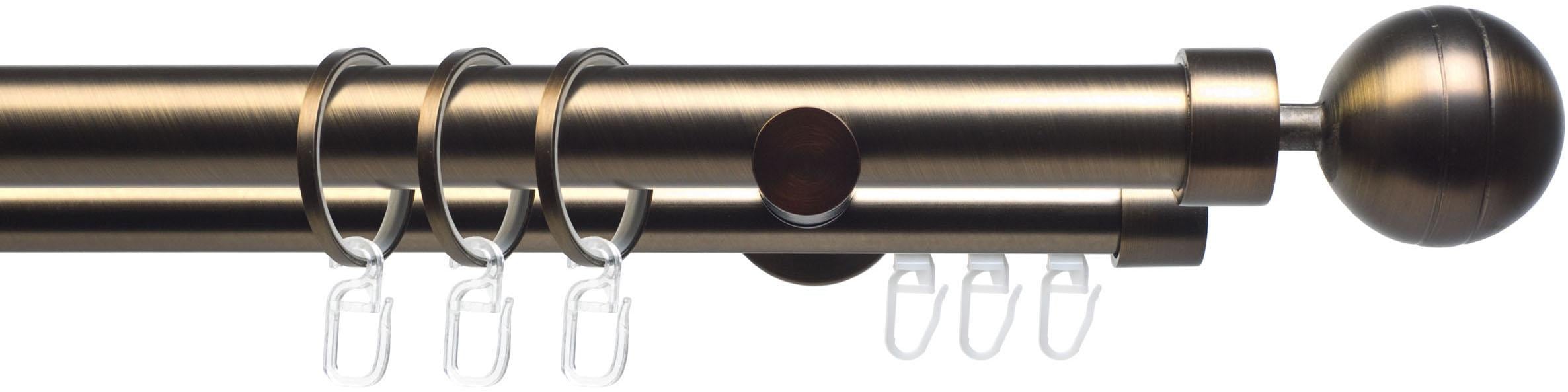 Liedeco Gardinenstange "CELKUGEL02SG2L" Ø 25 mm 2 läufig-läufig Fixmaß 2-lä günstig online kaufen
