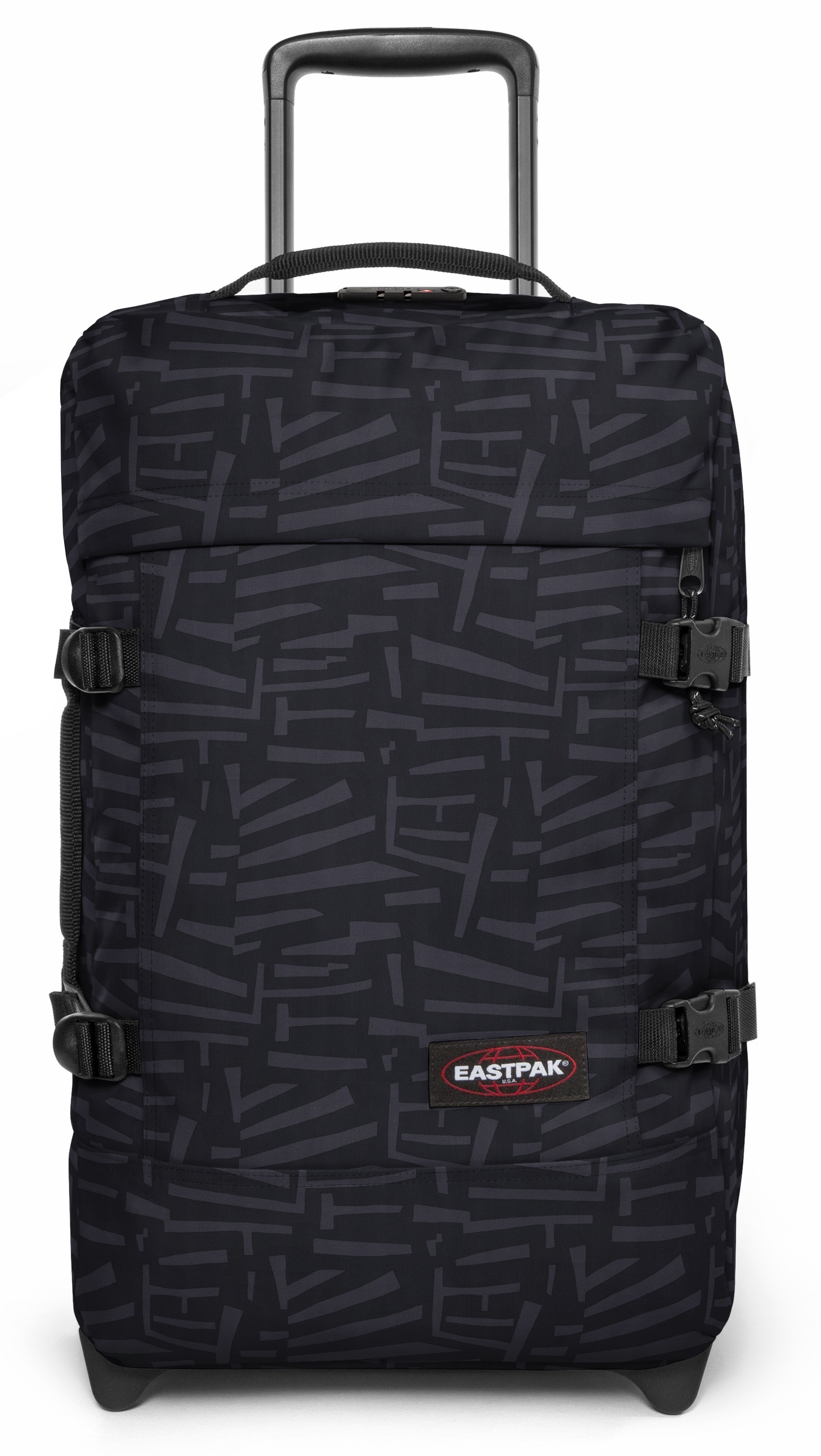 EASTPAK Weichgepäck-Trolley "STRAPVERZ S"shape schwarz, Polyester, unifarben, Koffer, Handgepäck-Koffer Reiserucksack Reisegepäck TSA Schloss
