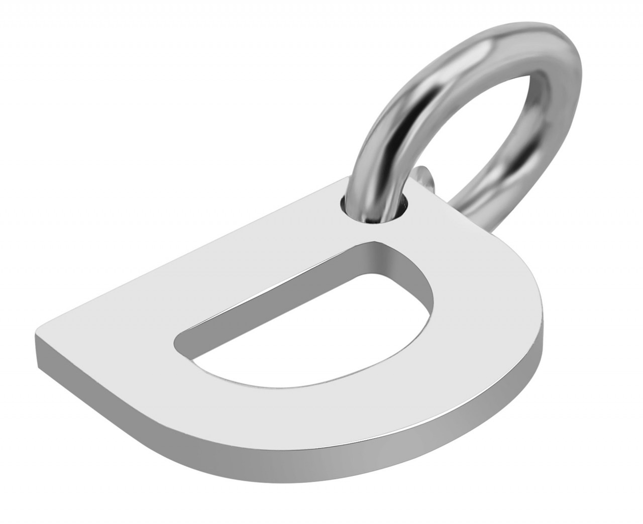 Adelia´s Kettenanhänger »moderner Buchstabe Anhänger aus 925 Sterling Silber«