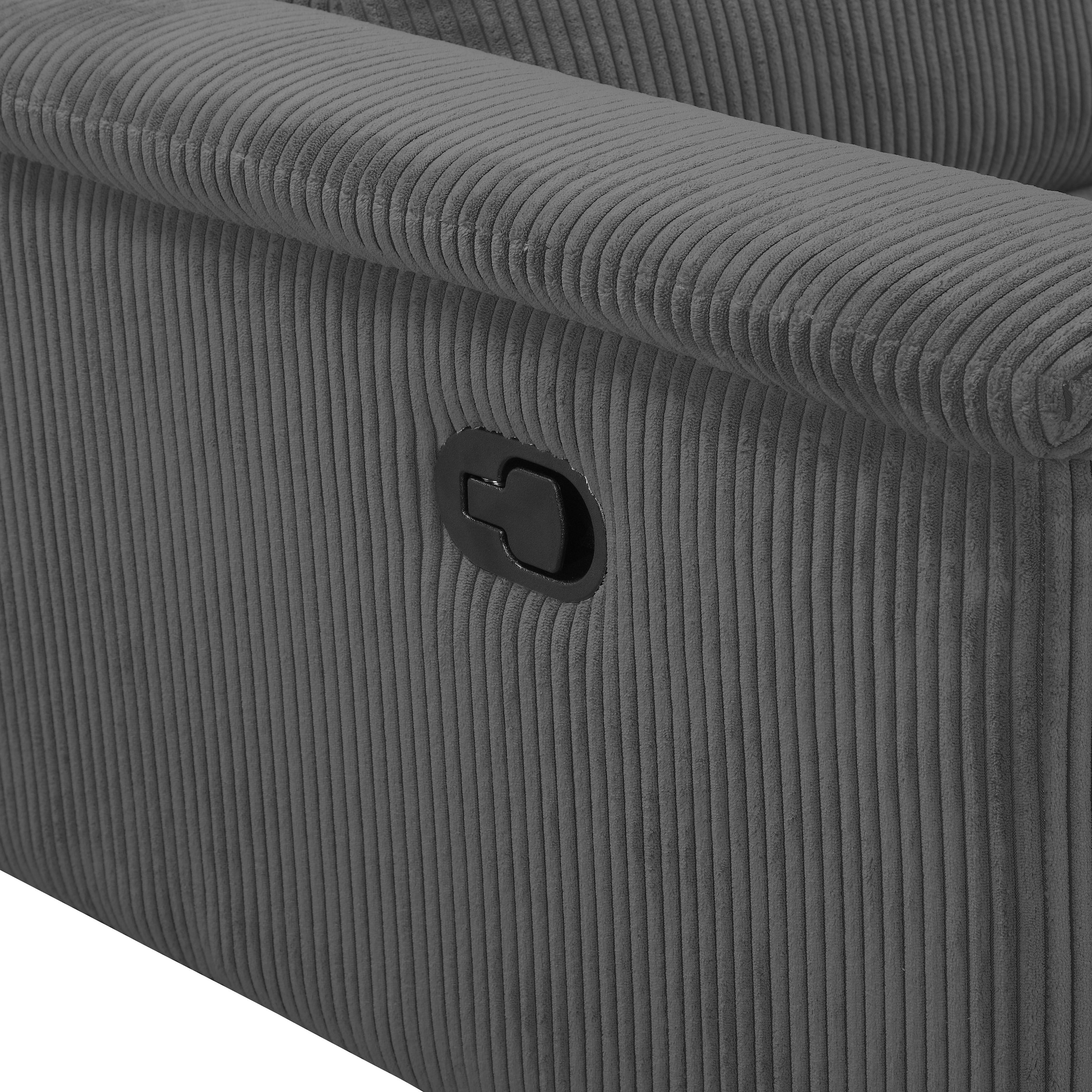 OTTO home 2-Sitzer »LUND Cord, 160 cm, manuelle o. elektrische Relaxfunktion« USB-C bei elektrischer Ausführung, mit Kopfteilverstellung