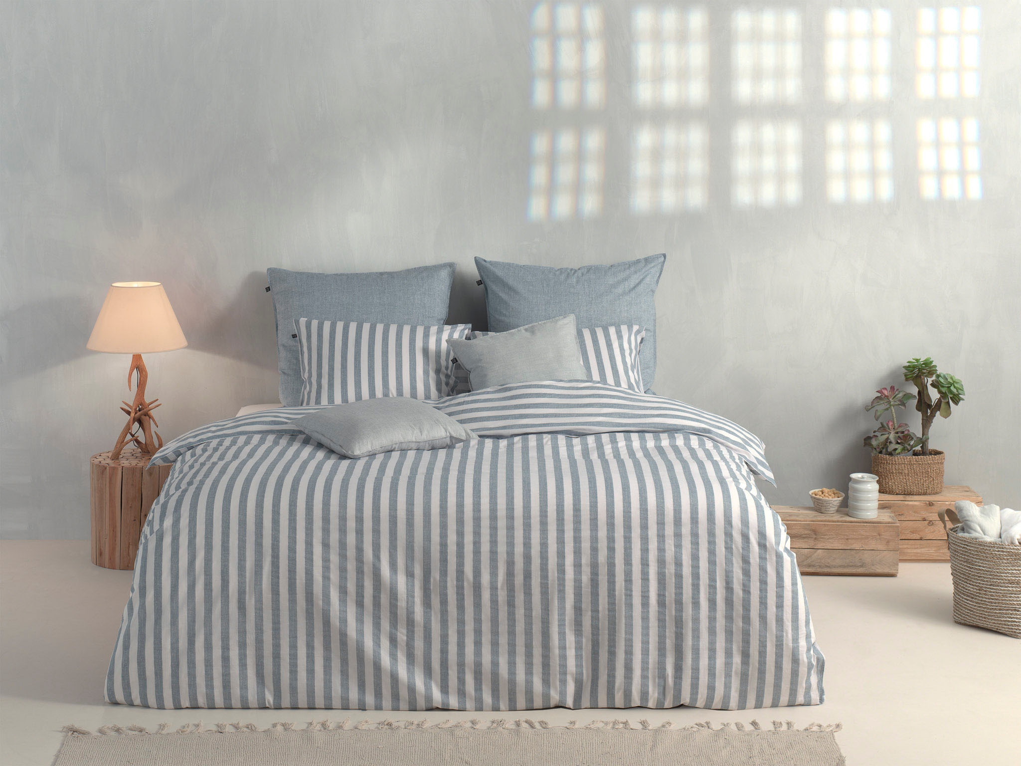 ZO HOME Bettwäsche "Banda-di-Lino" 3 Stk. tlg. Bettwäsche aus 100% Baumwoll günstig online kaufen