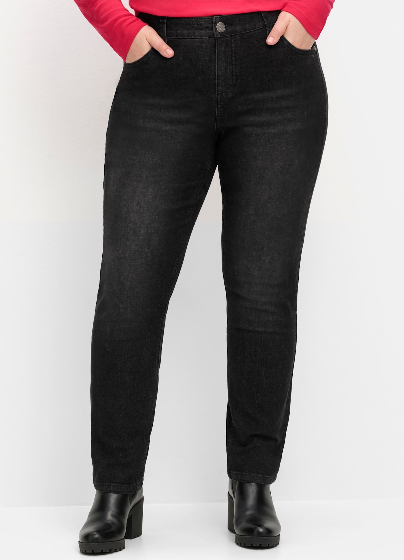 Sheego Stretch-Jeans 1 Stk. tlg. günstig online kaufen