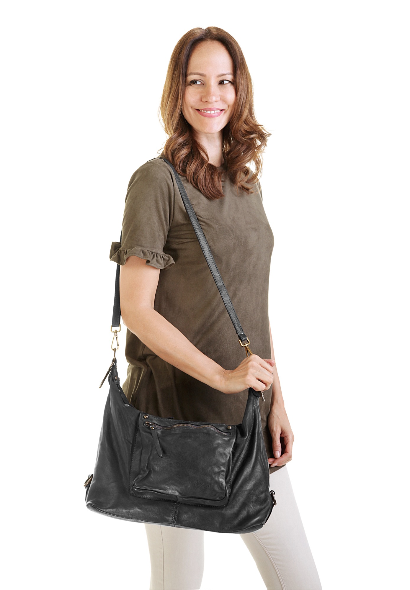 X-Zone Shopper echt Leder, Made in Italy günstig online kaufen