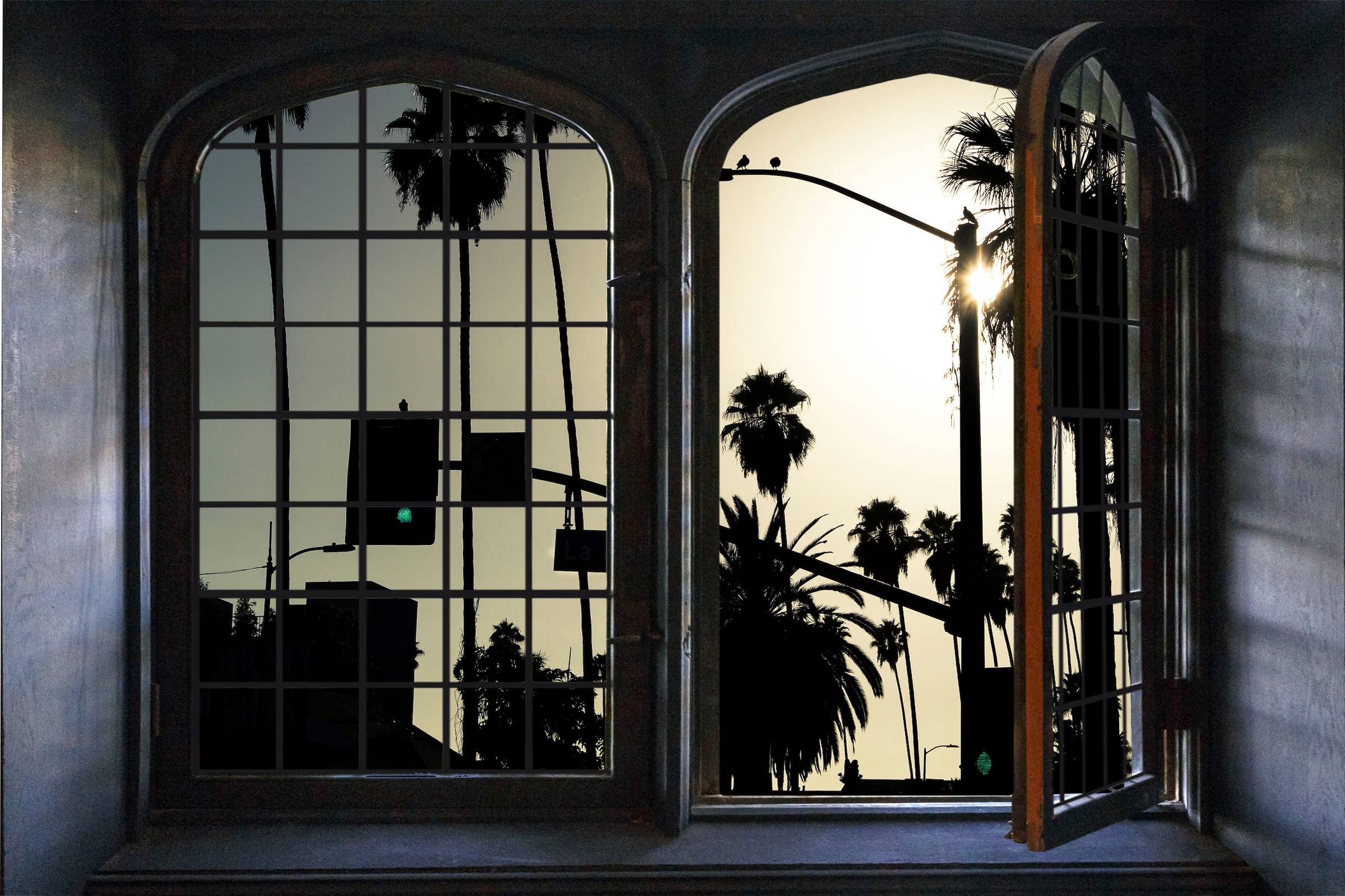 queence Wandsticker »Amerika«, Wandsticker, Wandbild, selbstklebend, 3D, Fenster