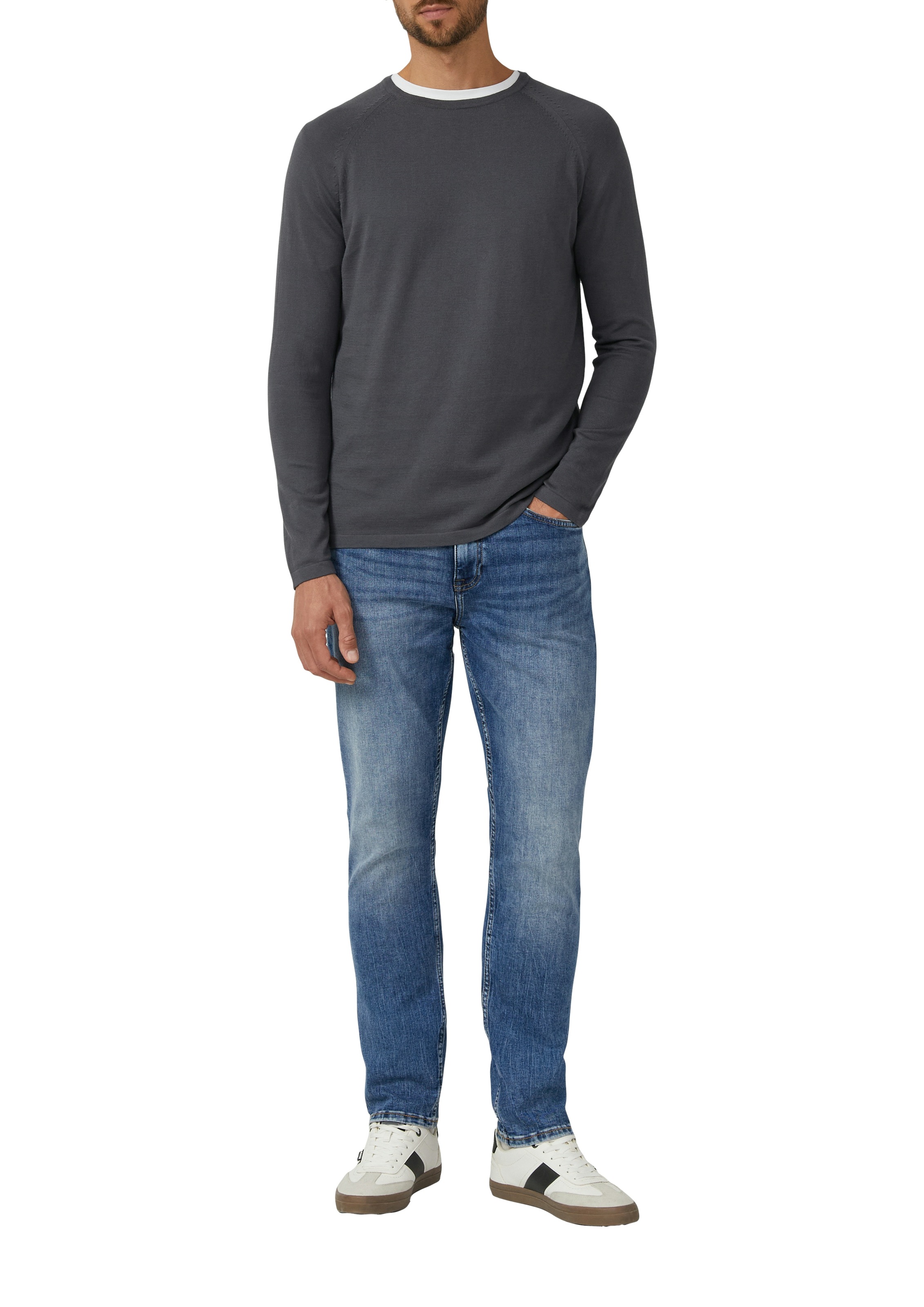 s.Oliver Rundhalspullover mit Raglanärmeln günstig online kaufen