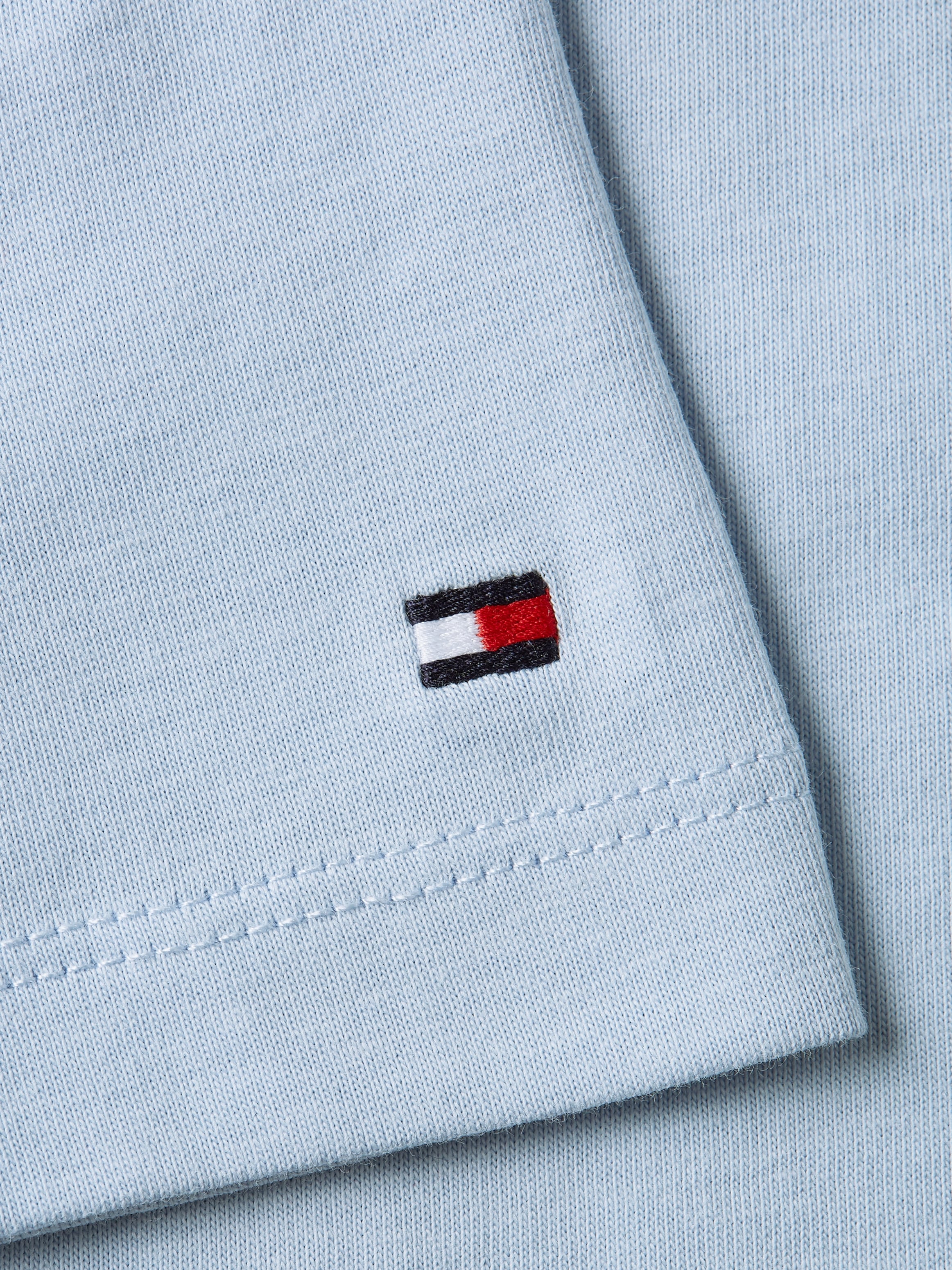 Tommy Hilfiger Rundhalsshirt »SLIM PRINT & kaufen mit BAUR SS«, C-NK Flag Logo-Schriftzug MONOTYPE Hilfiger 