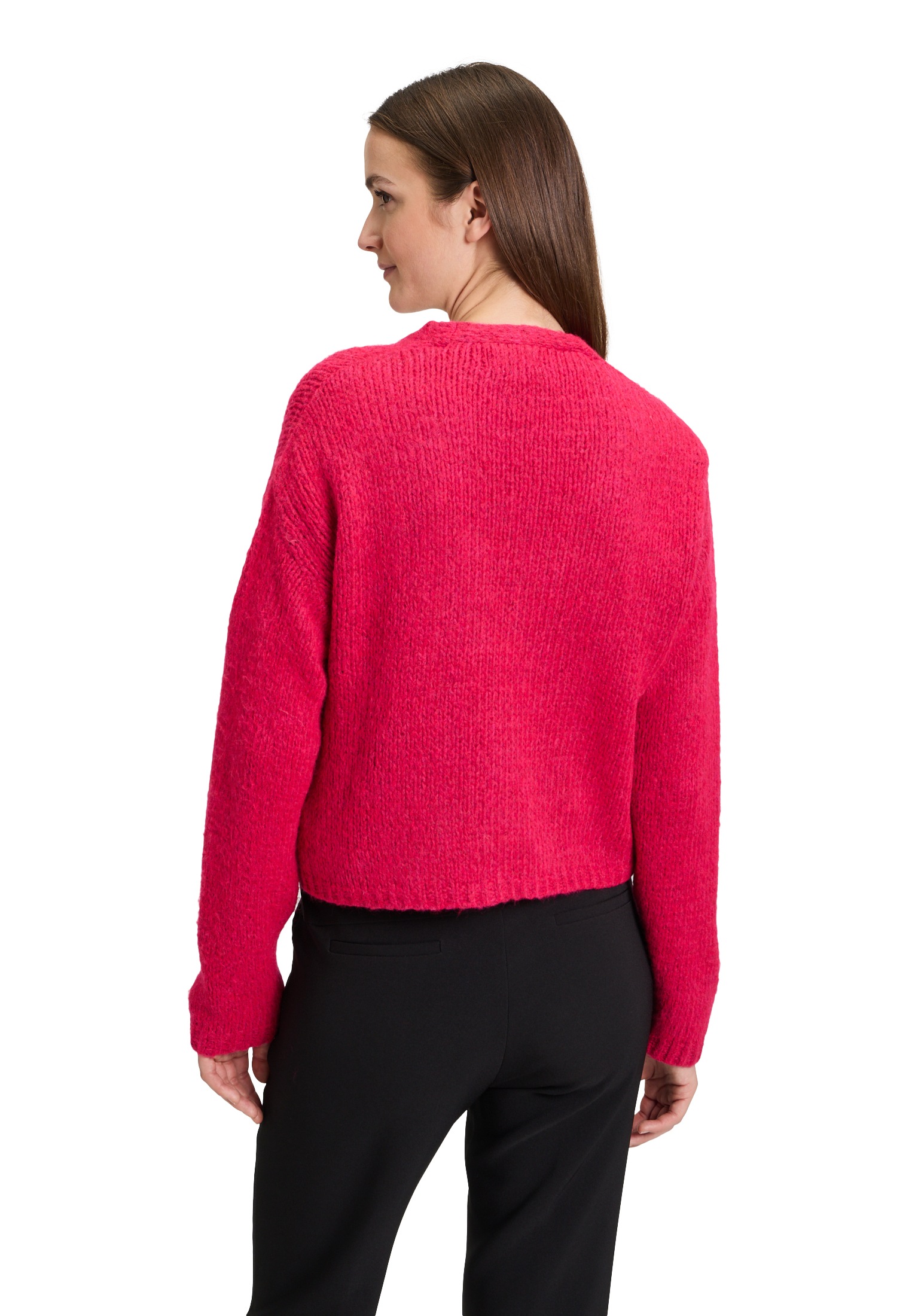 Cartoon Strickjacke »Cartoon Strick-Cardigan mit V-Ausschnitt«, Rippbündchen