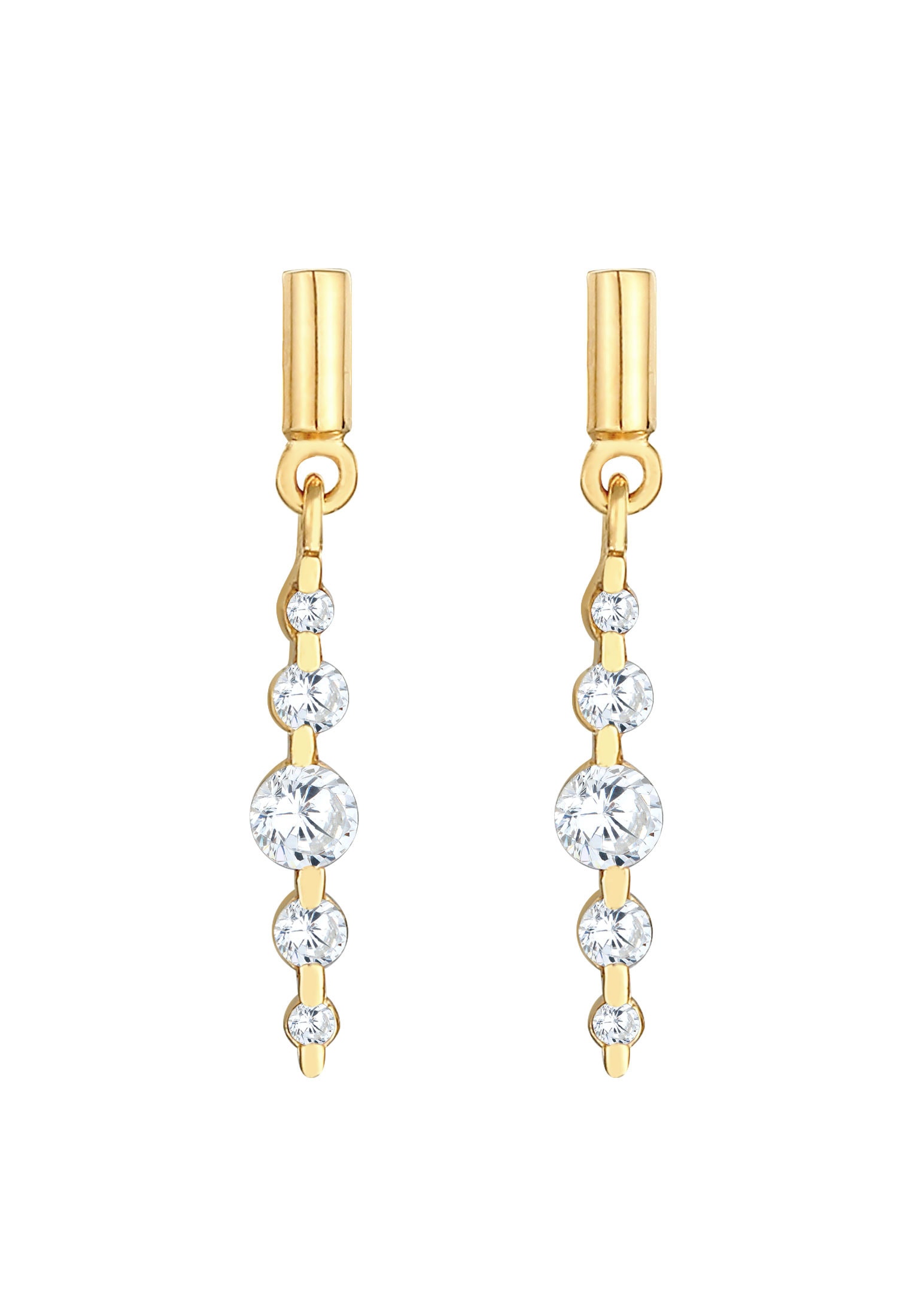 Elli Paar Ohrstecker »Ohrstecker Klassisch Zirkonia Glamour 925 Silber«