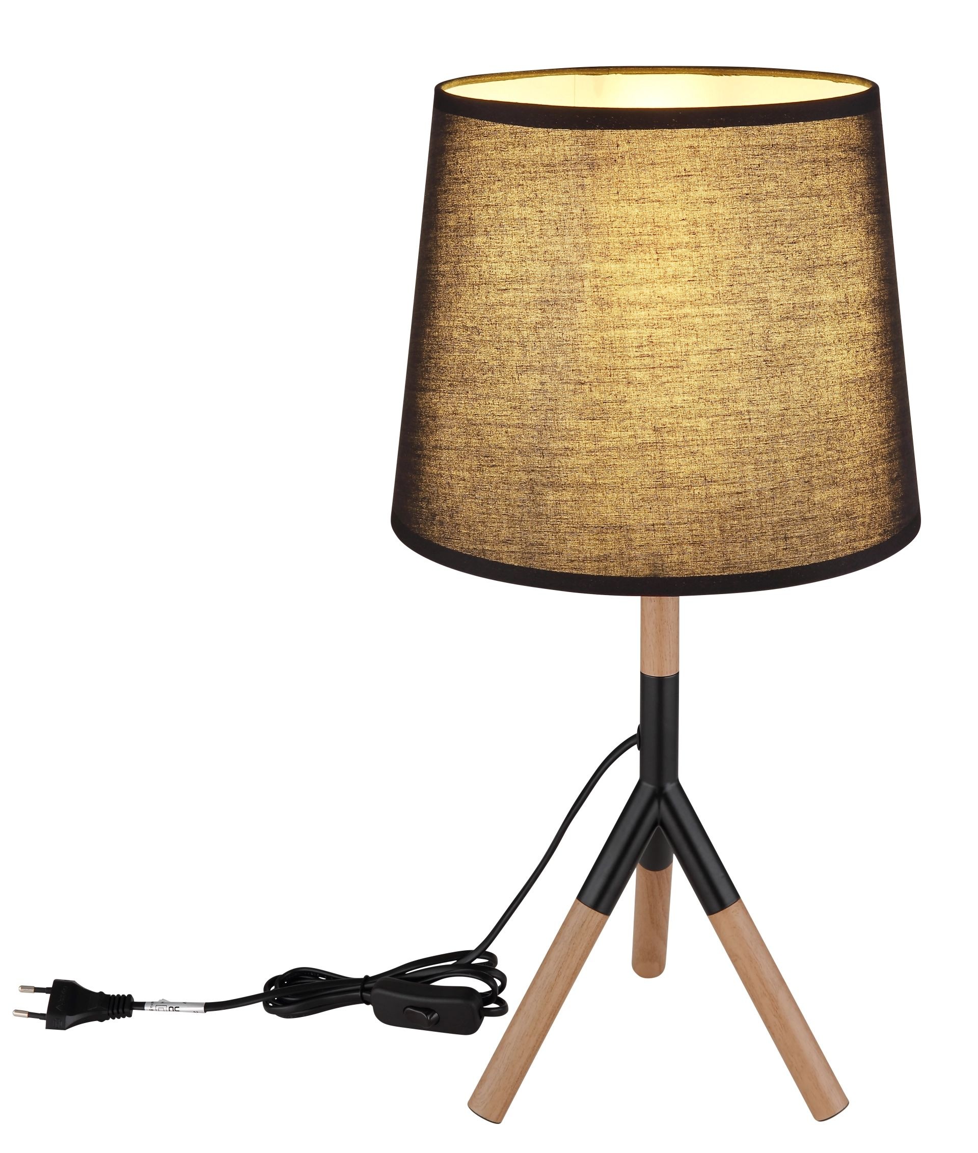 GLOBO LIGHTING Tischleuchte »KIKKI«, 1 flammig, Leuchtmittel E27 | ohne Leuchtmittel, Design Tischlampe, Wohnzimmer, Schlafzimmer, Flur