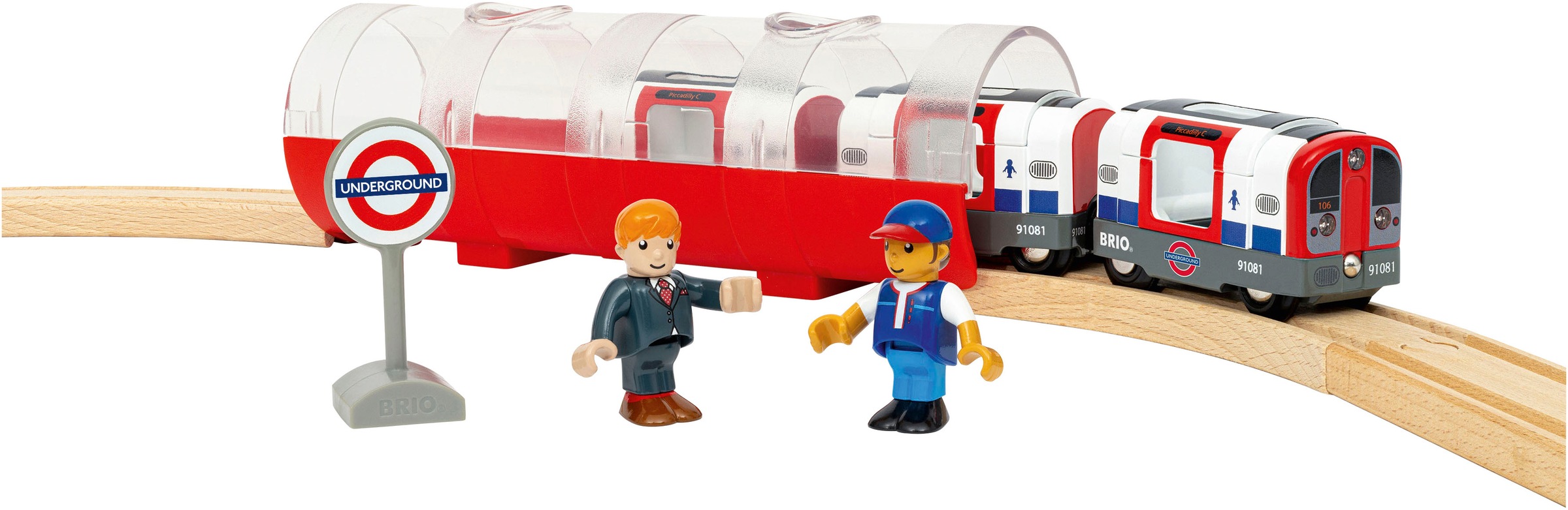 BRIO® Modelleisenbahn-Set »Londoner U-Bahn«, mit Licht und Sound