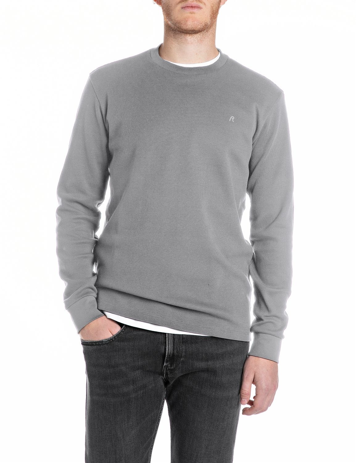 Replay Longsleeve Regular Fit, Rundhalsform günstig online kaufen