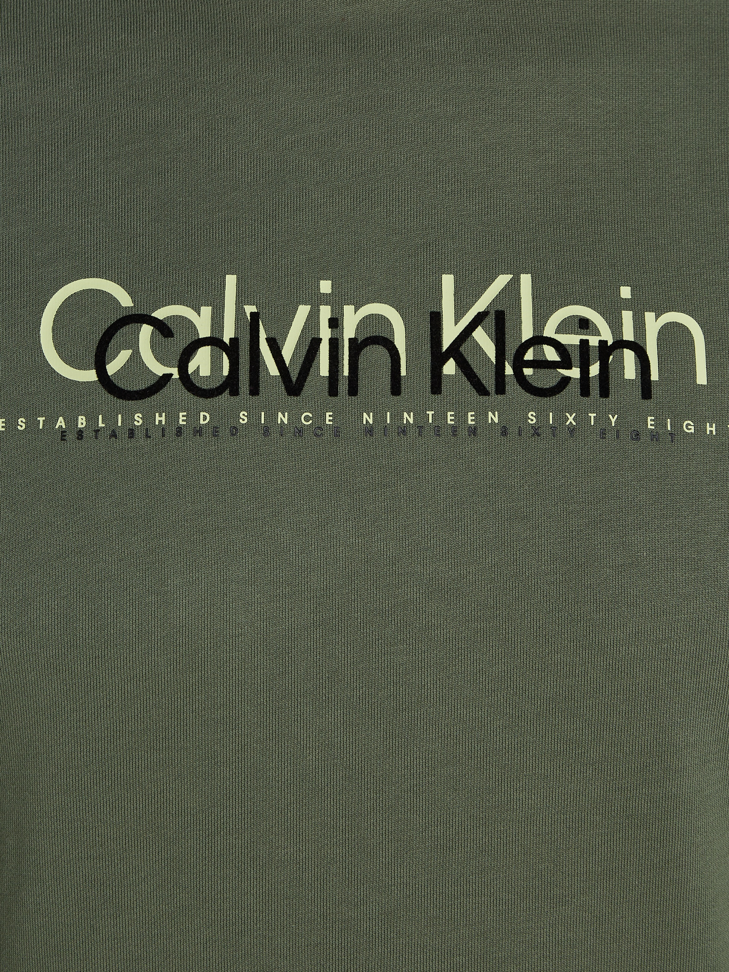 Calvin Klein Big&Tall Kapuzensweatshirt »BT_DOUBLE FLOCK LOGO HOODIE«, mit Markenlabel