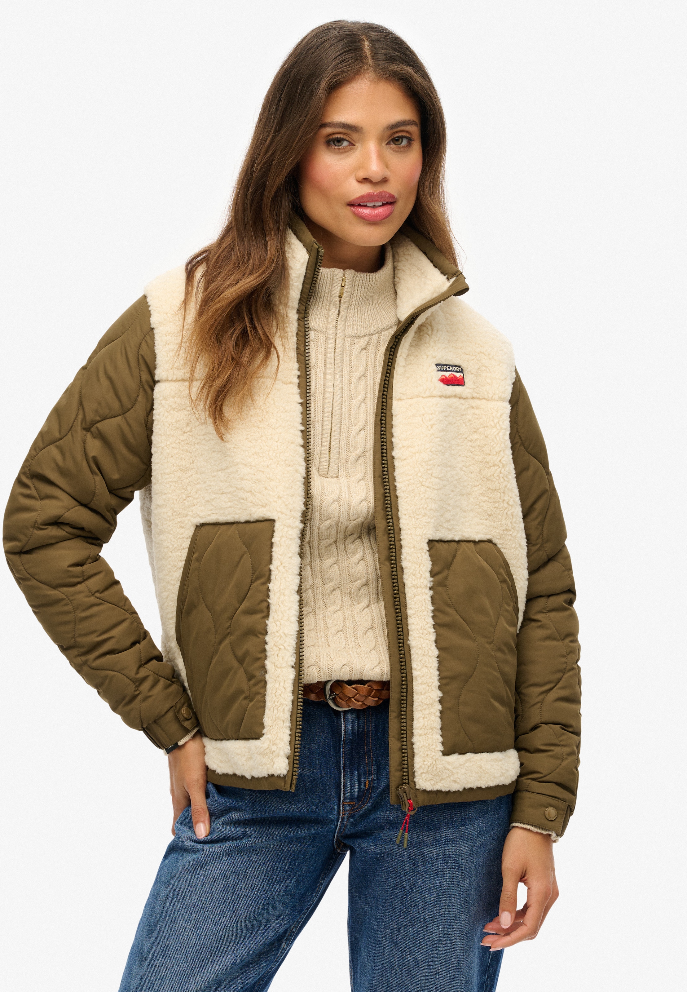 Superdry Parka »FLEECE HYBRID JACKET«