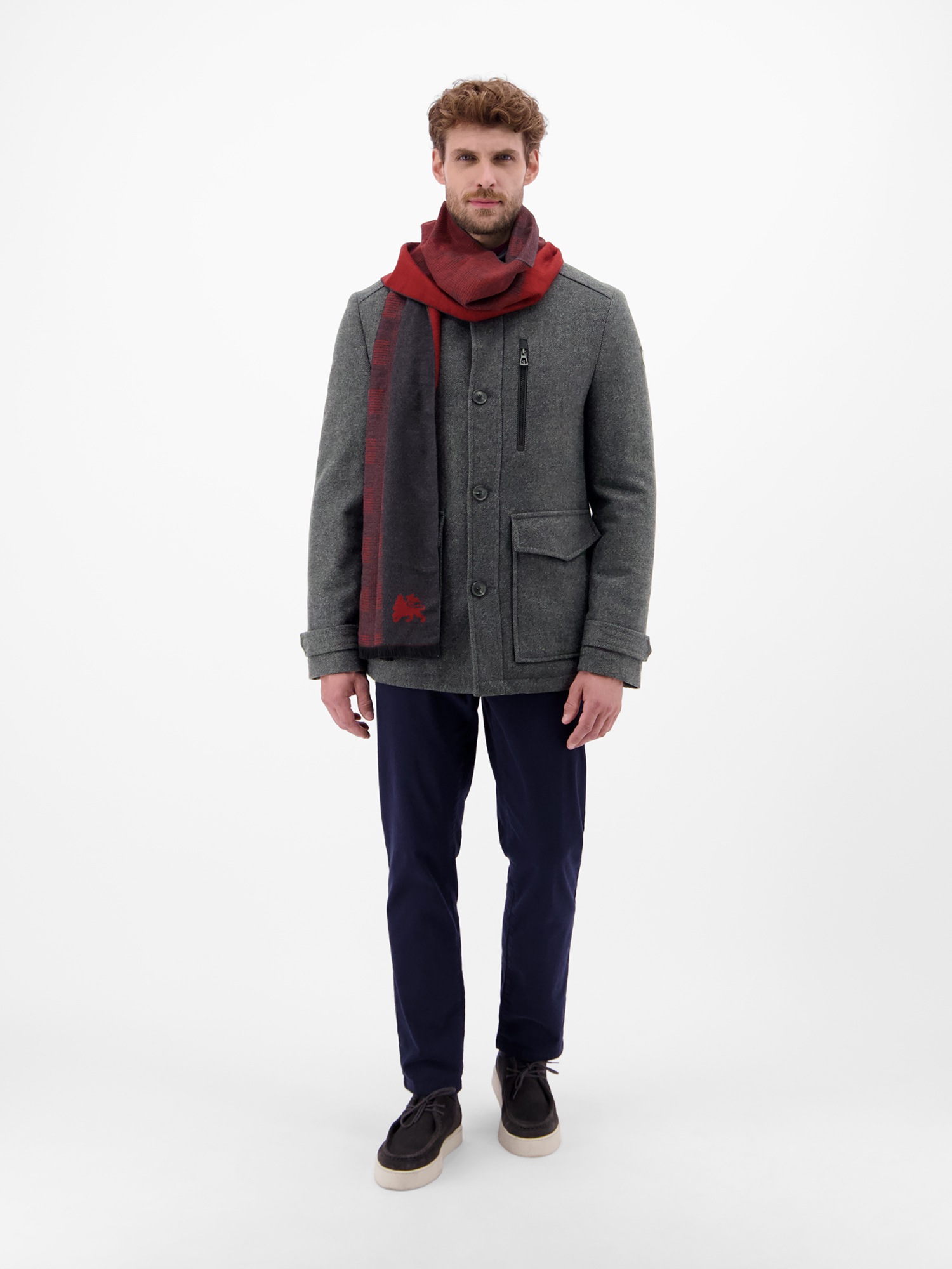 LERROS Outdoorjacke »LERROS Herren Wolljacke«, ohne Kapuze, Keine Angabe