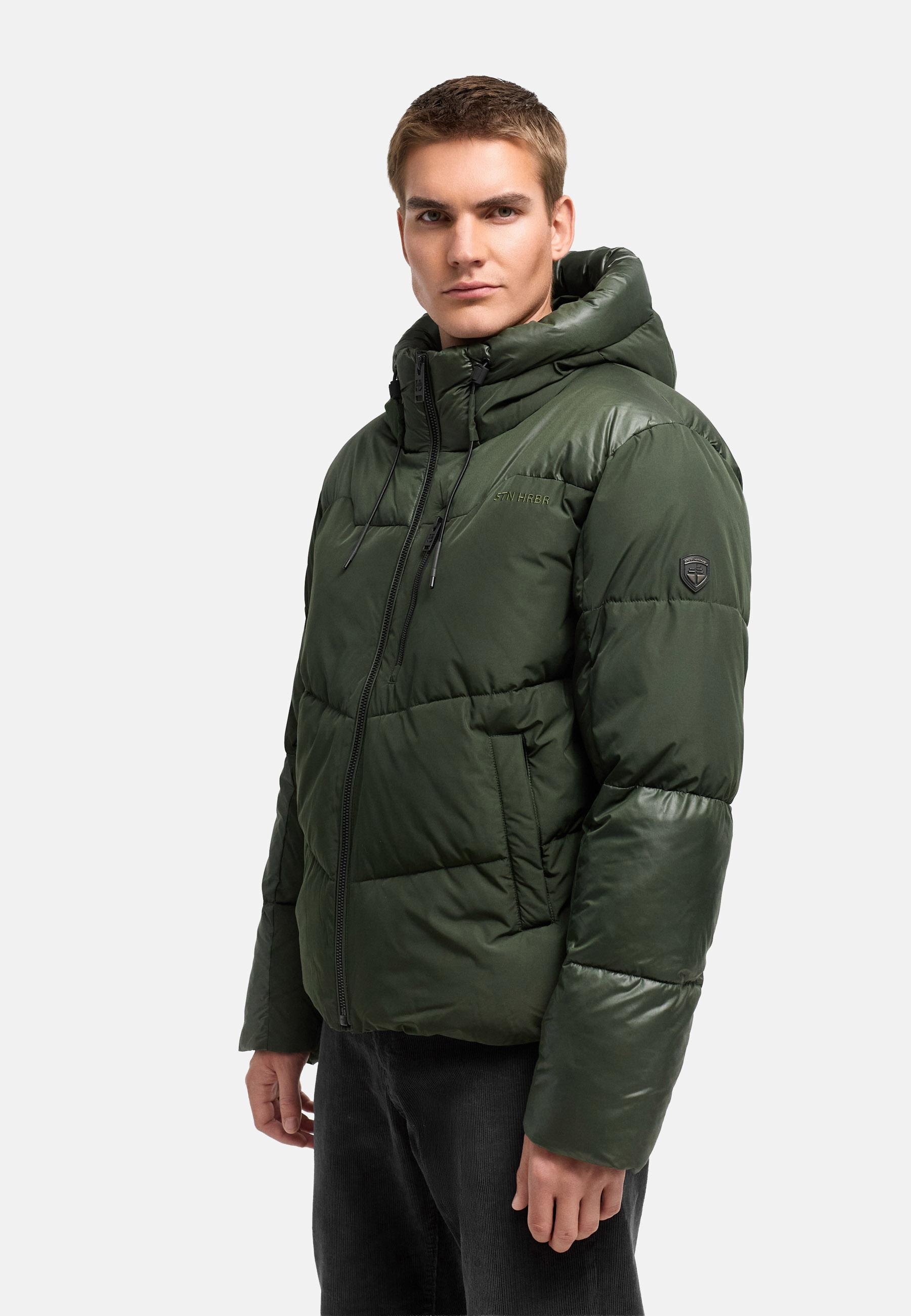Stone Harbour Steppjacke »Kiaan XX« mit Kapuze Warme Herren Winterjacke in Materialmix