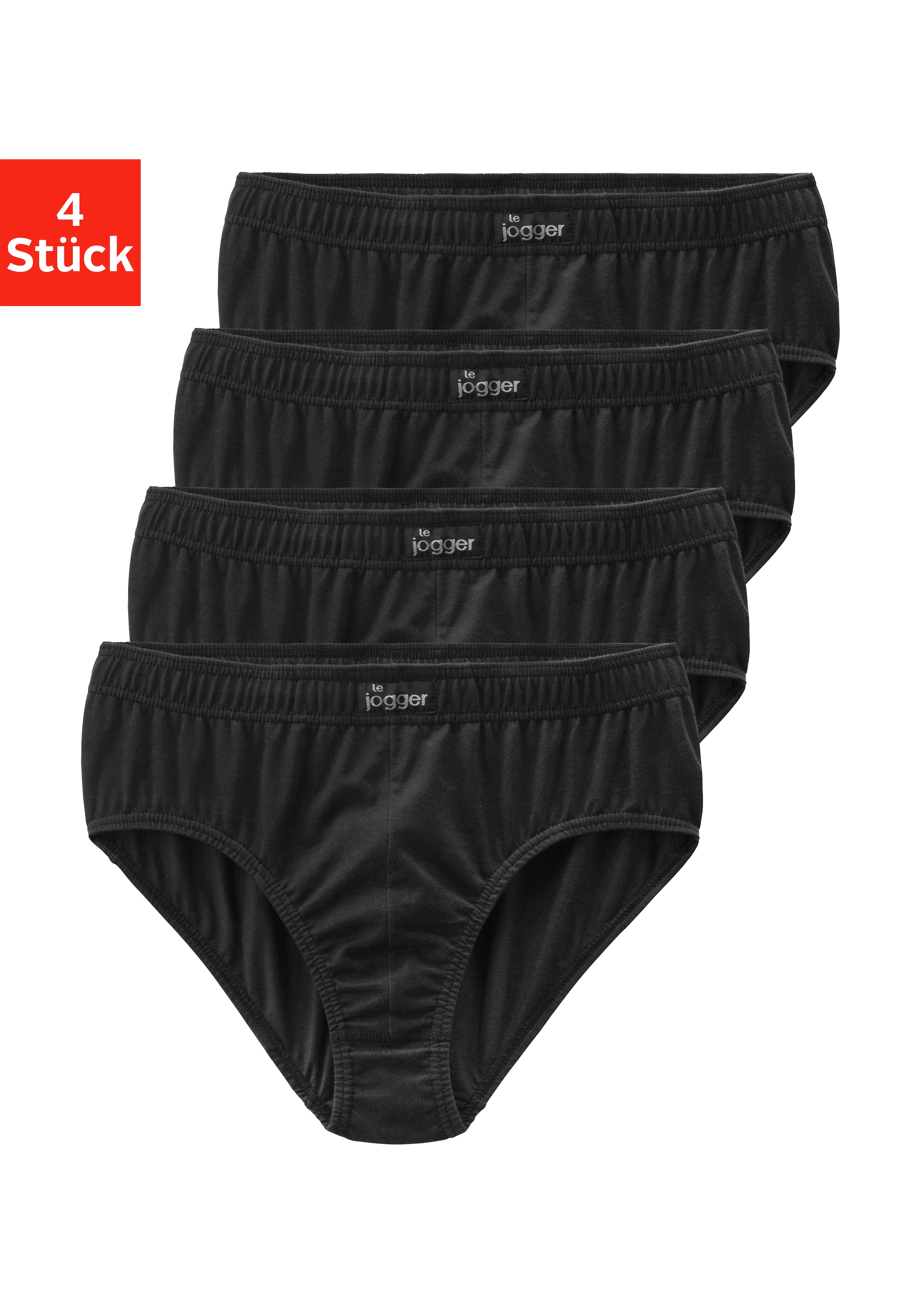 le jogger Slip Packung, 4 Stk. aus angenehm weicher Baumwoll-Qualität günstig online kaufen