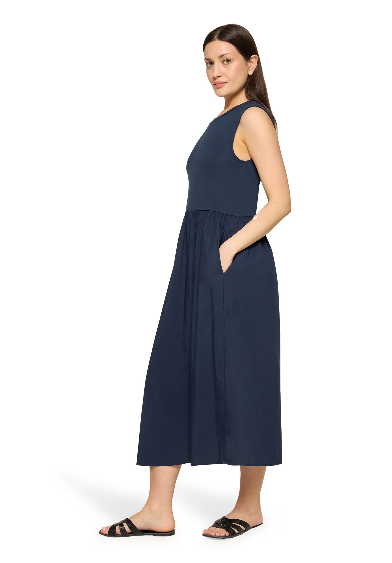 Cartoon Druckkleid »Damen mit Eingrifftaschen« Nahttasche