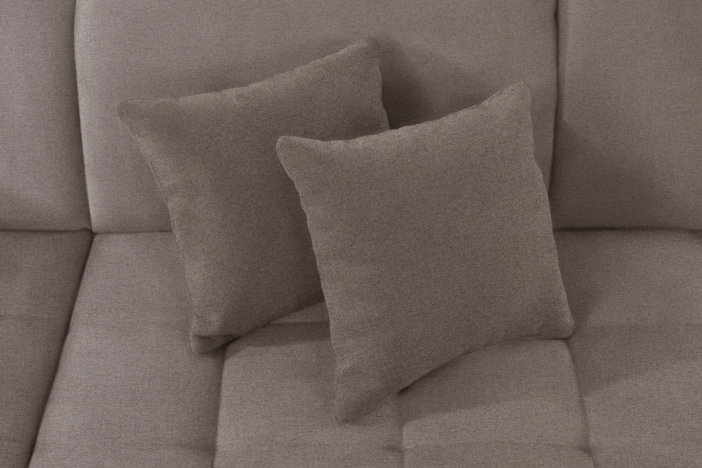 DOMO collection Ecksofa »Franzi, zeitlos und elegant, moderne Sitzheftung, L-Form«, wahlweise mit Kopfteilverstellung (dann Breite: 275 cm)