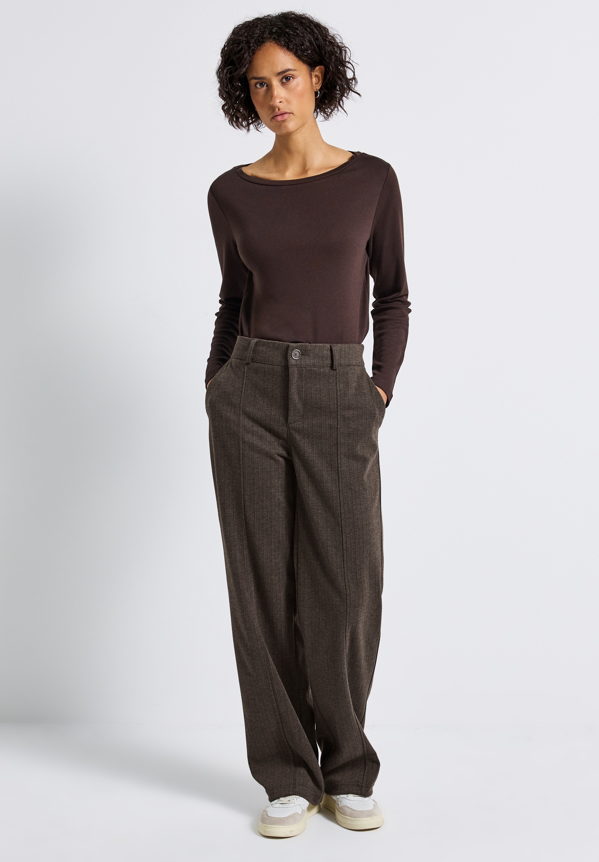 STREET ONE Stoffhose, High Waist