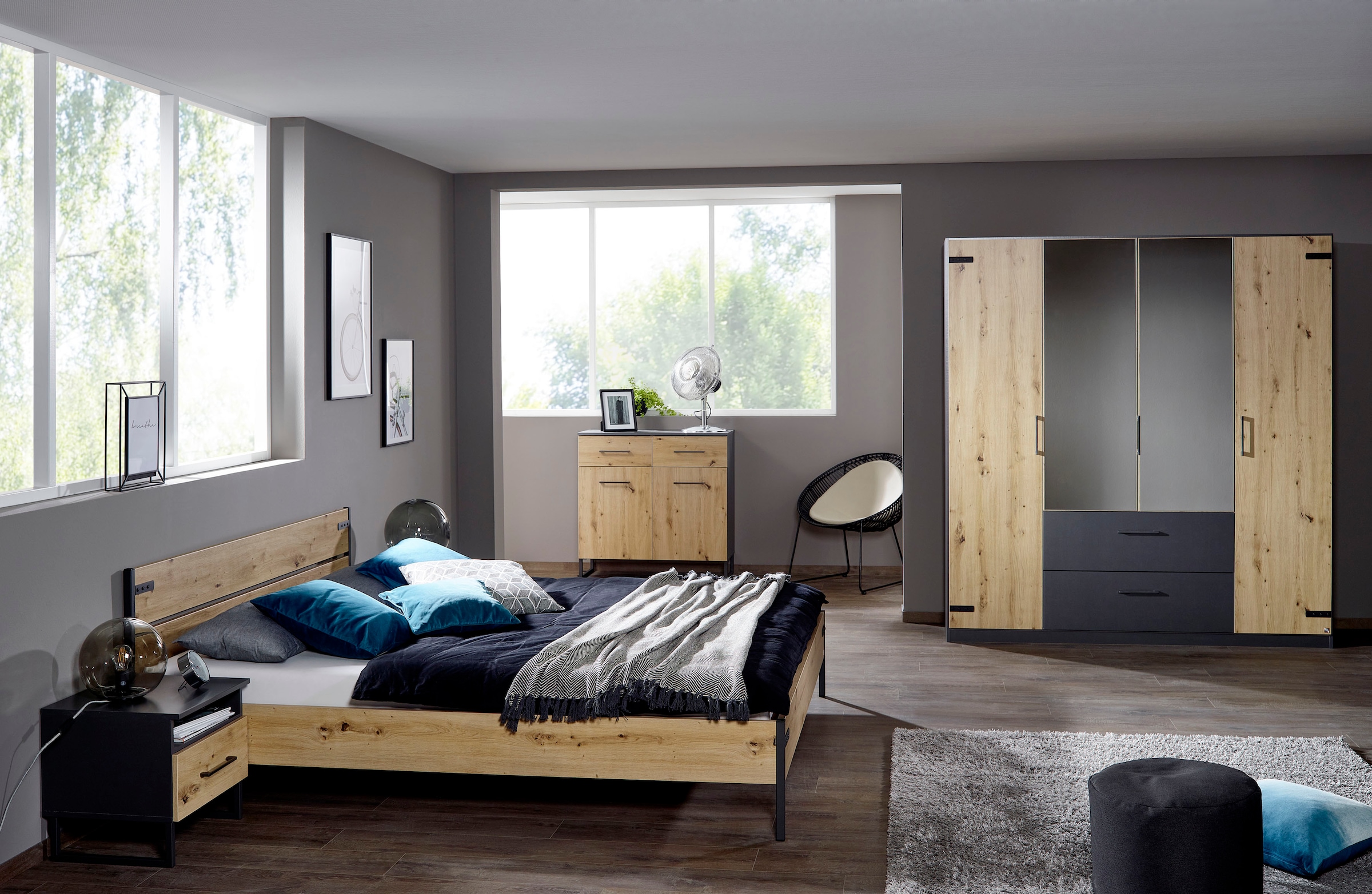 rauch Kombikommode »Holmes«, im modernen Industrial Style