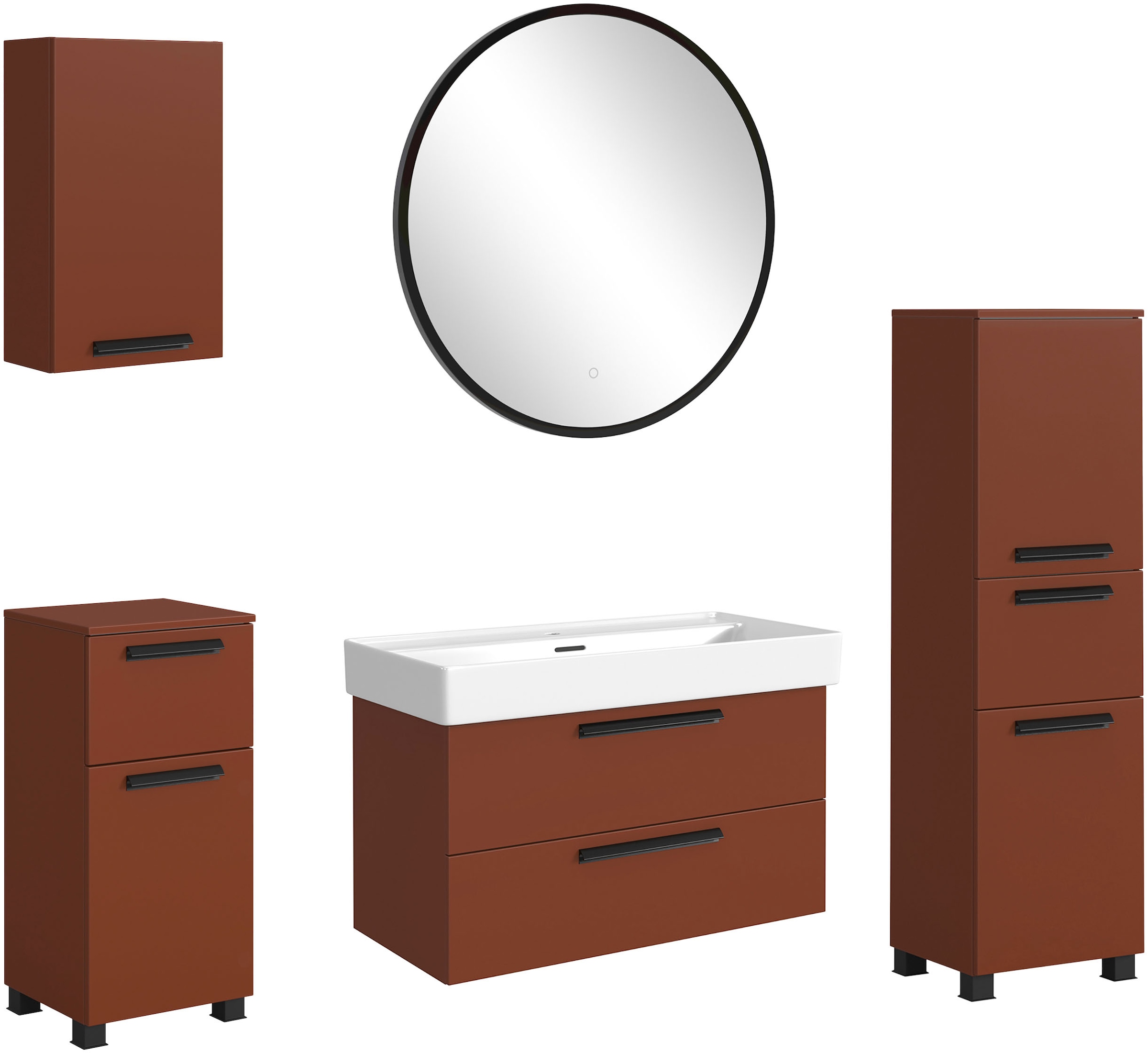 welltime Badmöbel-Set "SALVADA, 5tlg-Set, gedämpfte Scharniere, Softclose, günstig online kaufen