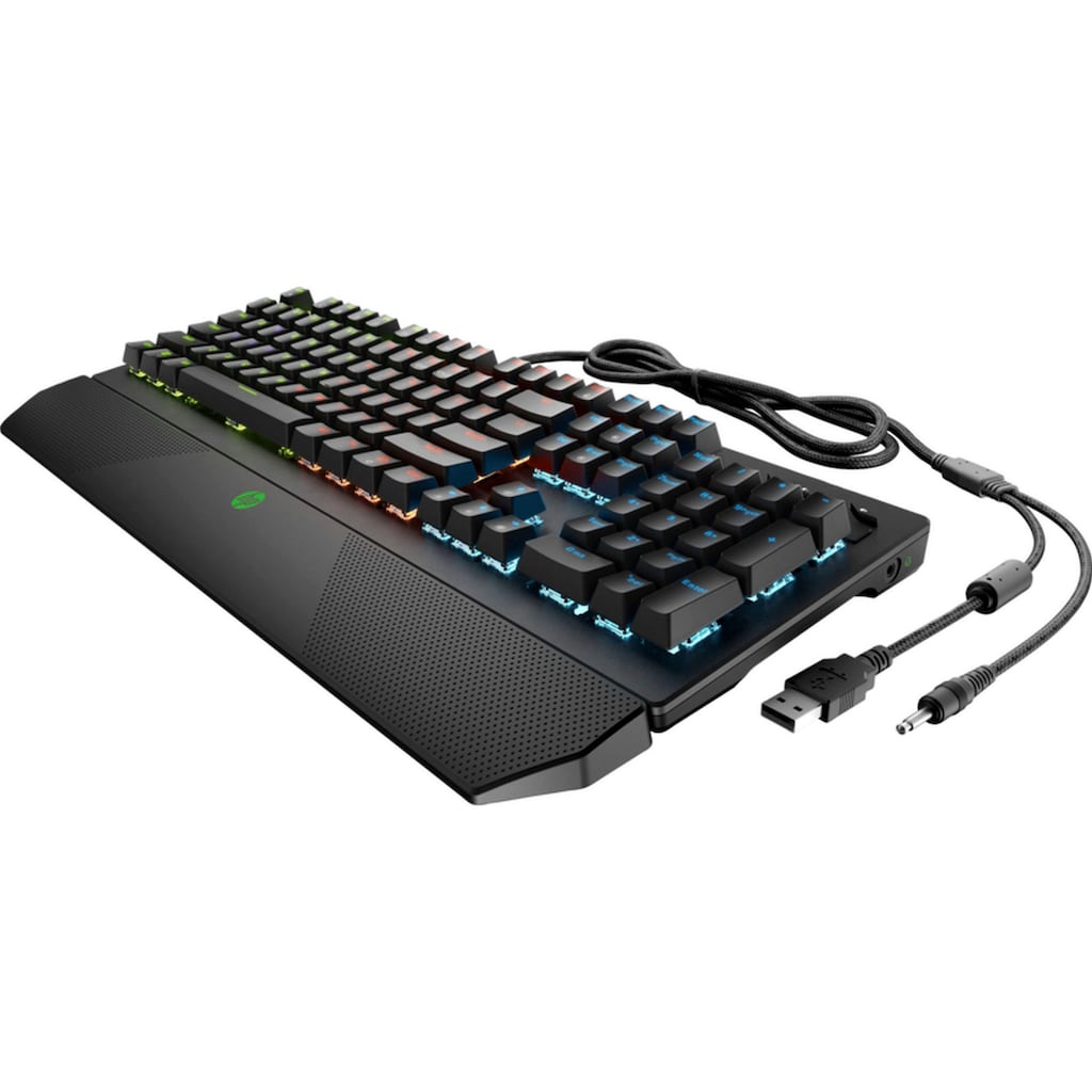 HP Gaming-Tastatur »Pavilion 800«, (Fn-Tasten-Multimedia-Tasten-Handgelenkauflage-Ziffernblock)