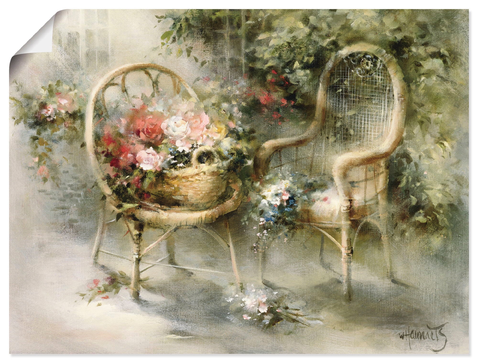 Artland "Sommer II" Garten 1 Stk. tlg. als Leinwandbild, Poster in verschie günstig online kaufen