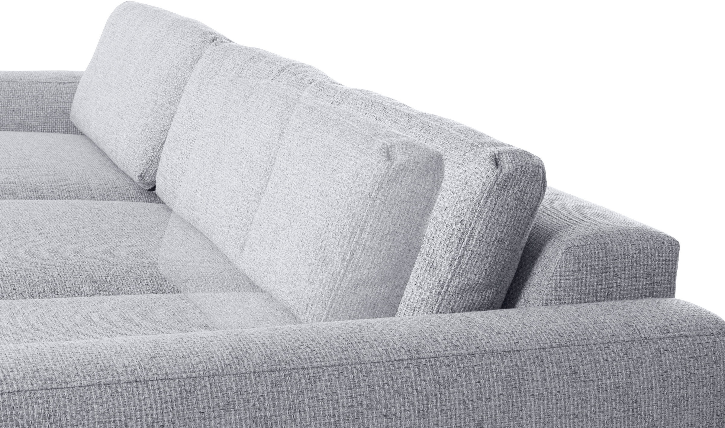 Places of Style Ecksofa »Bloomfield, L-Form«, extra tiefe Sitzfläche, wahlweise mit Sitztiefenverstellung