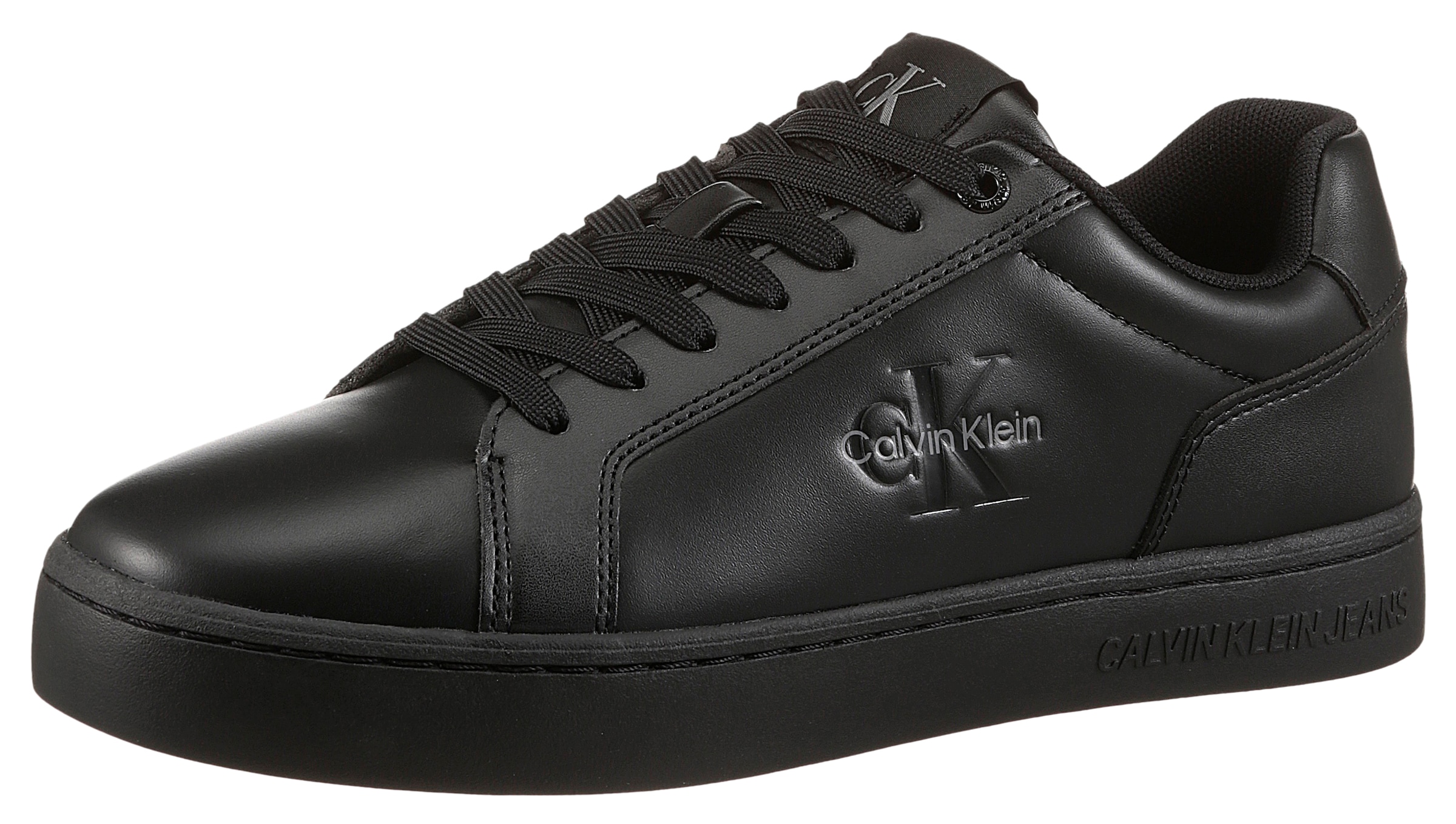 Calvin Klein Jeans Sneaker "CLASSIC CUPSOLE MONO LTH", Freizeitsneaker, Hal günstig online kaufen