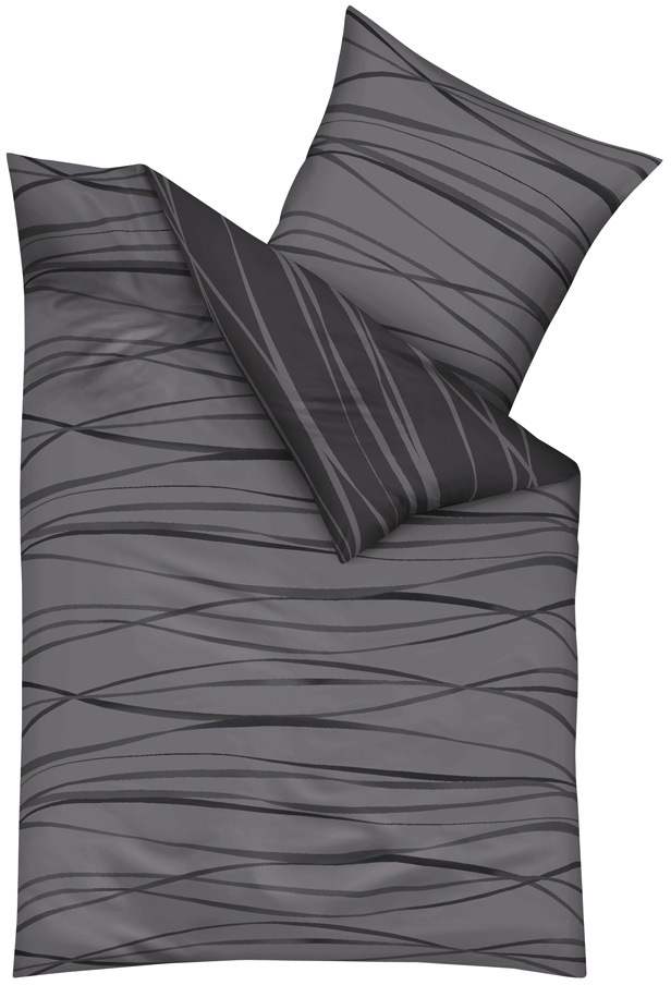 Kaeppel Wendebettwäsche "Motion" 2 Stk. tlg. Mit feinen Wellenlinien günstig online kaufen
