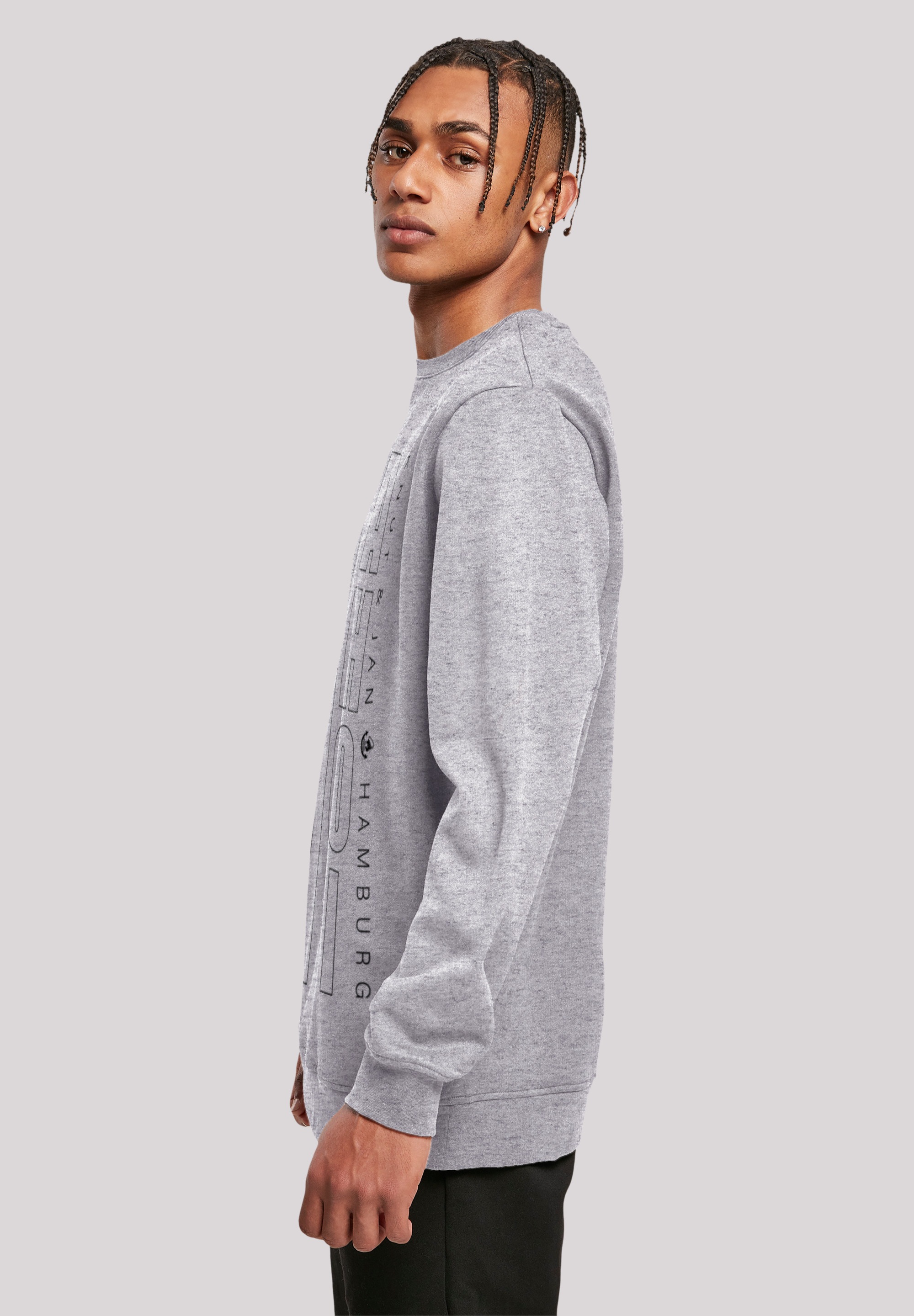 F4NT4STIC Kapuzenpullover »Ahoi Anker Outlines Knut & Jan Hamburg«, Print