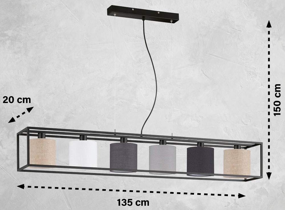 FISCHER & HONSEL Pendelleuchte »Isko«, höheneinstellbar