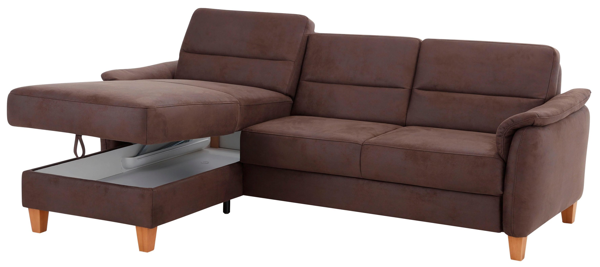 Home affaire Ecksofa »Palmera L-Form«, Federkern, wahlweise mit Bettfunktion und mit/ohne Bettkasten
