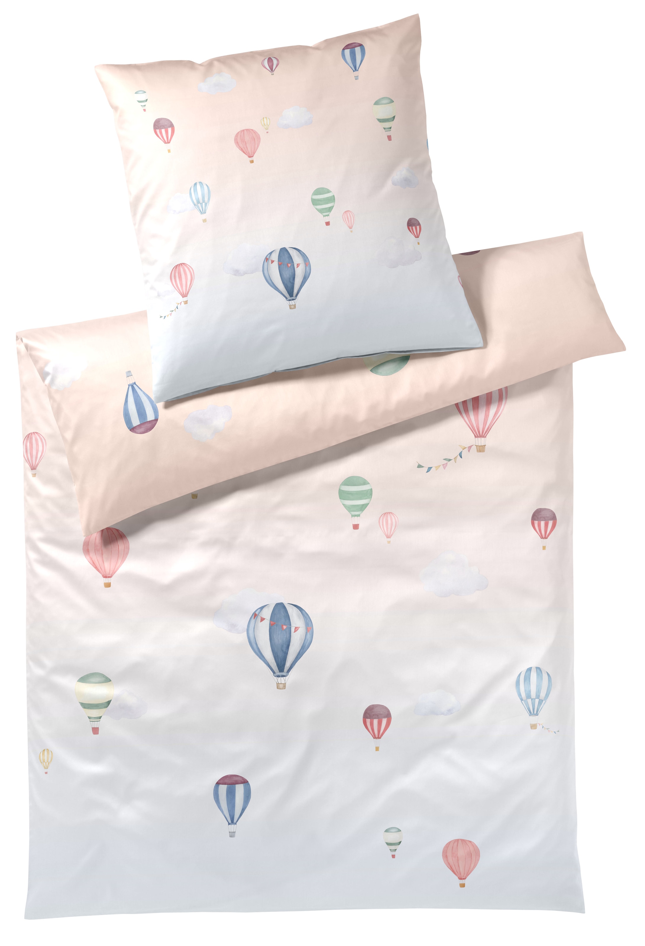 Elegante Bettwäsche "Balloon" 2 Stk. tlg. angenehmes Hautgefühl günstig online kaufen