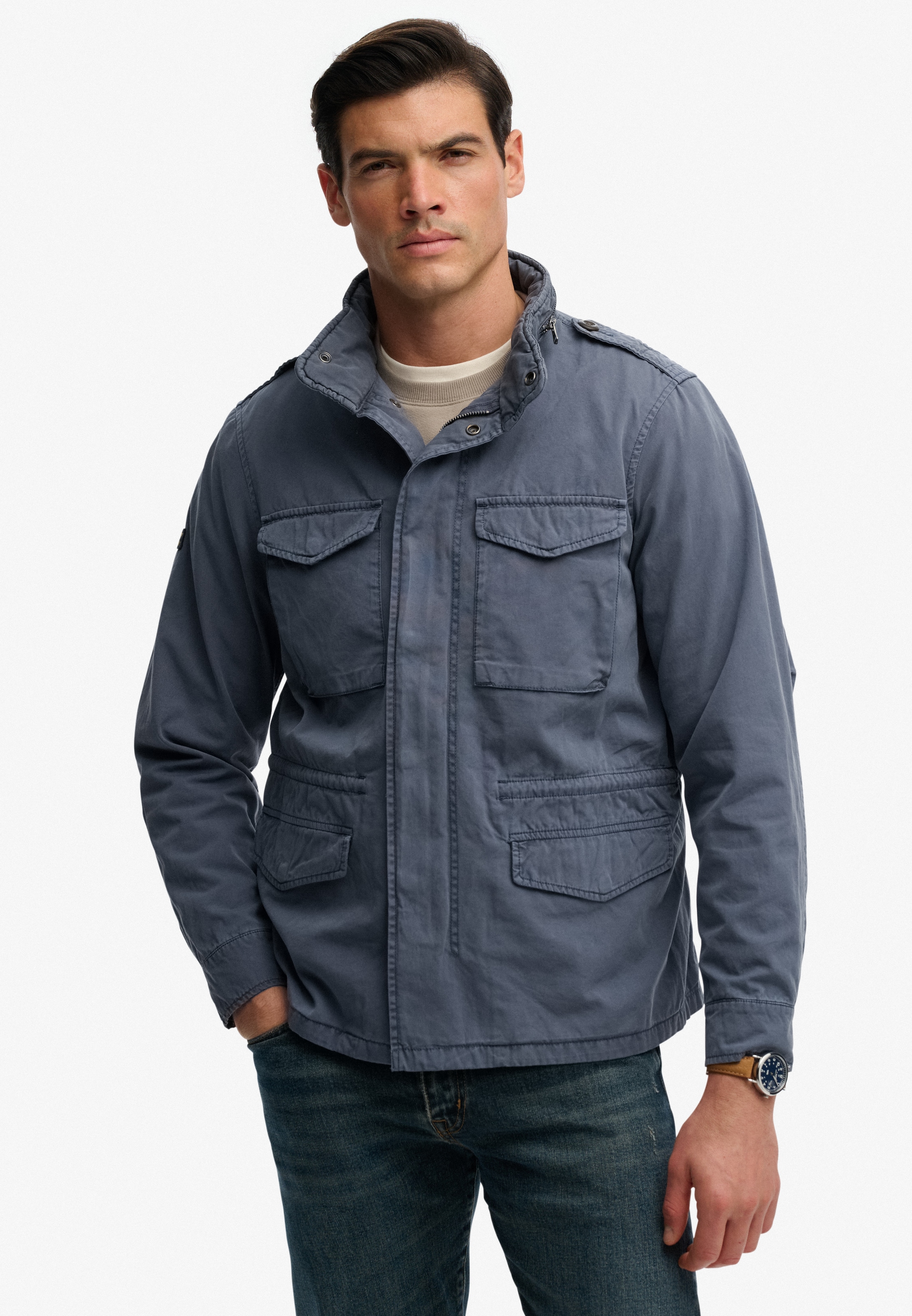 Superdry Parka "COTTON M65 JACKET" ohne Kapuze günstig online kaufen