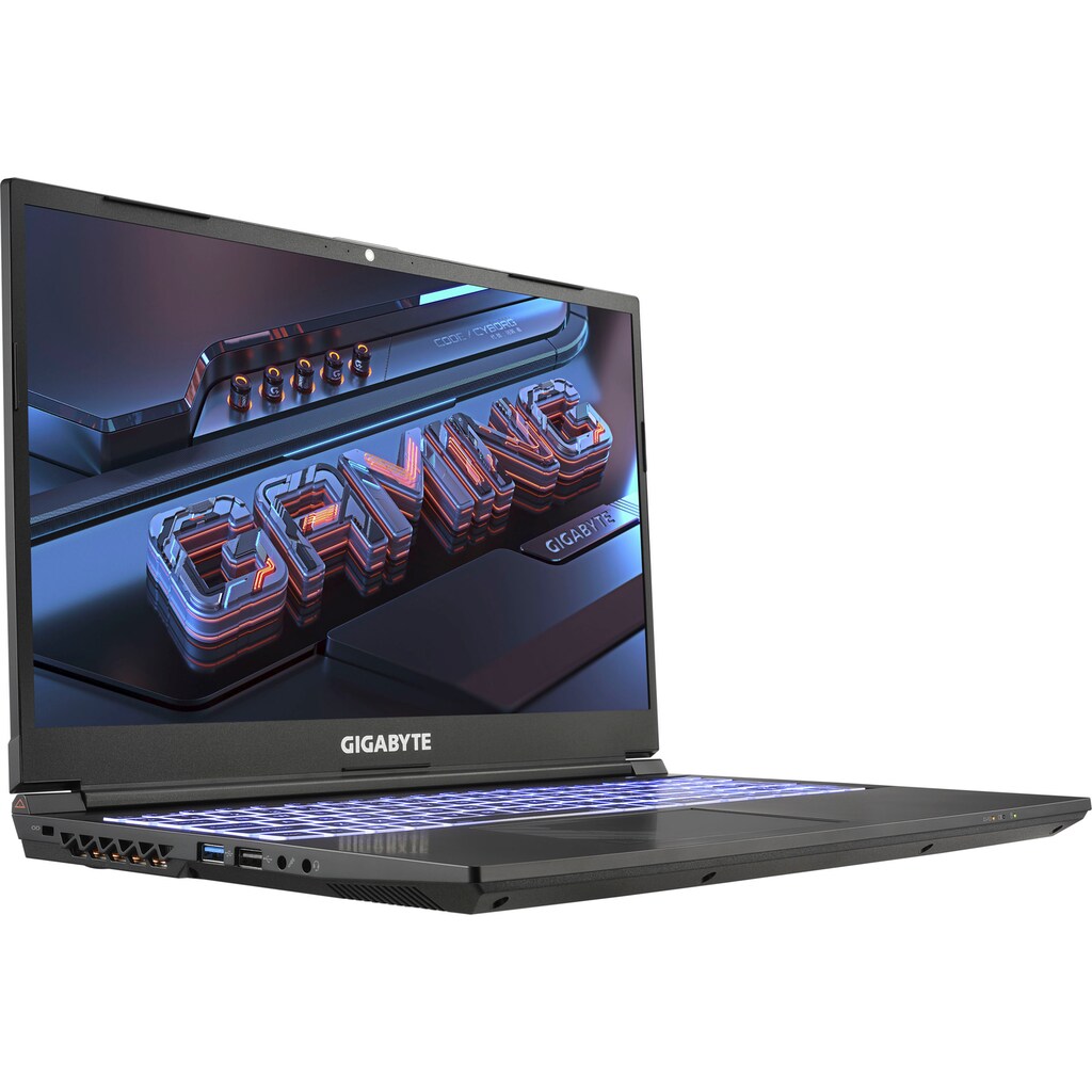 Gigabyte Gaming-Notebook »GIGABYTE G5 GE-51DE263SD«, 39,6 cm, / 15,6 Zoll, Intel, Core i5, GeForce RTX 3050, 512 GB SSD