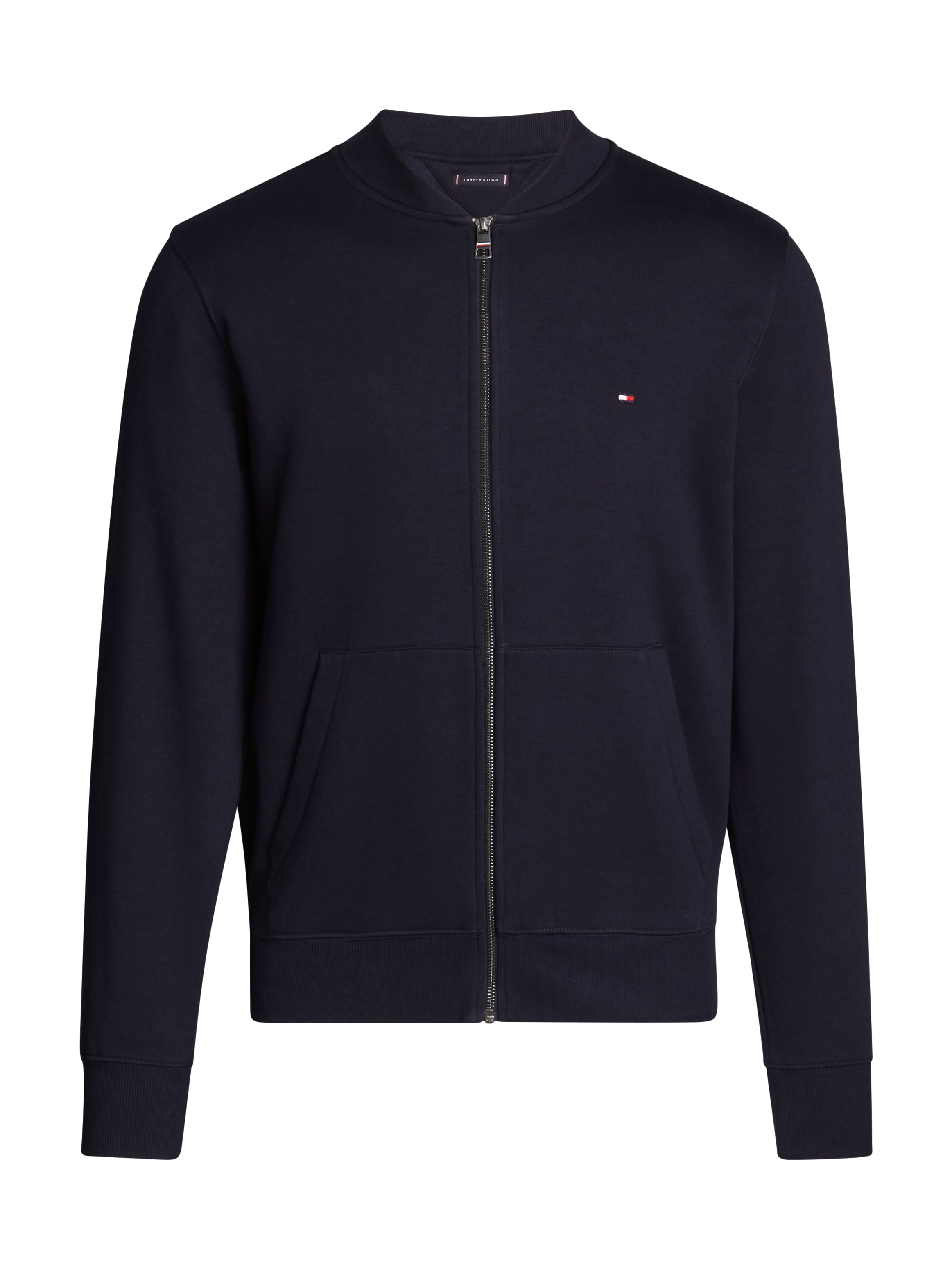 Tommy Hilfiger Sweatjacke »FLAG LOGO BASEBALL ZIP THROUGH«