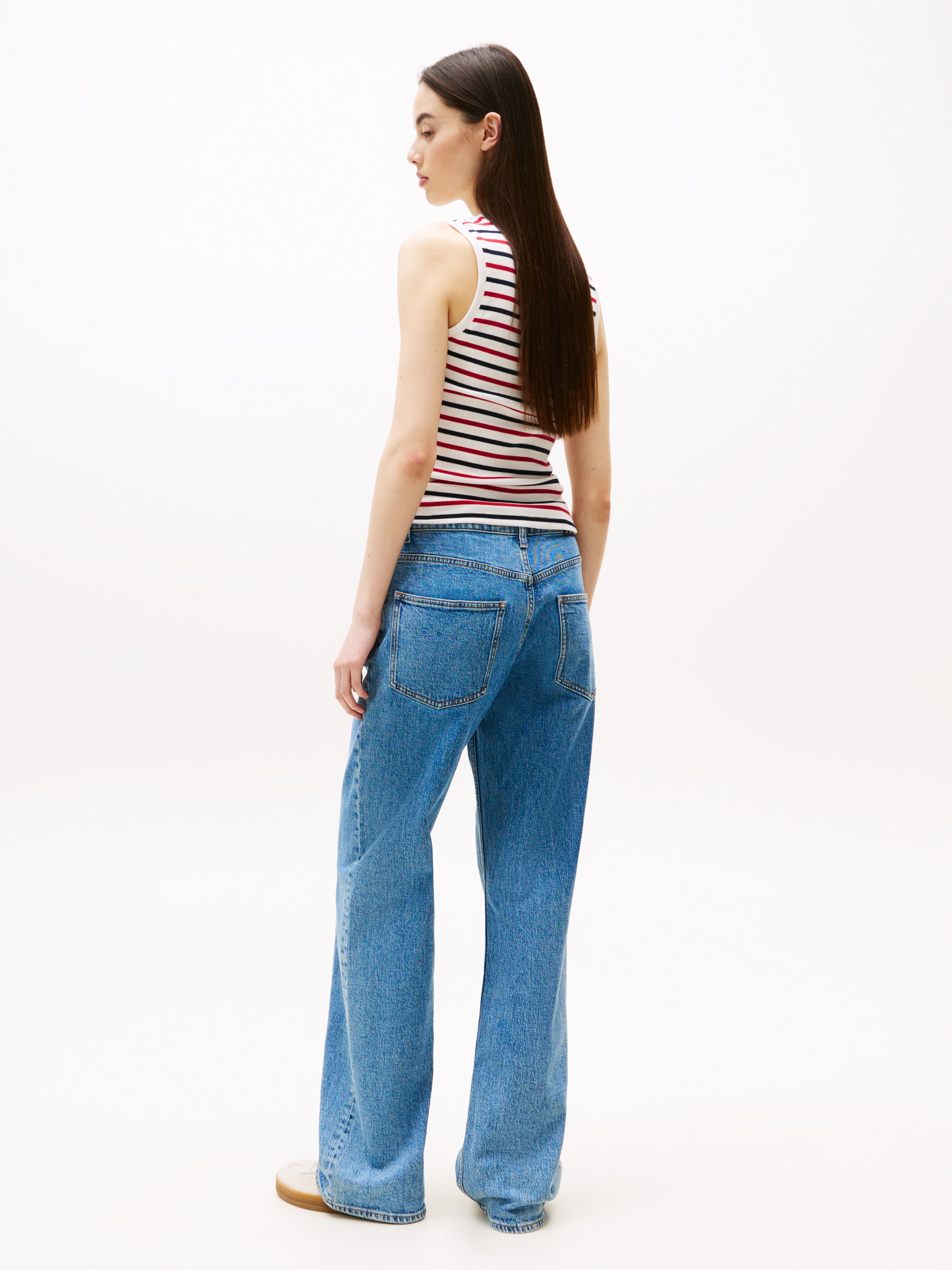 Tommy Jeans Relax-fit-Jeans »MIA MR RLXD STR«, in blauer Waschung, mit Hammerschlaufe