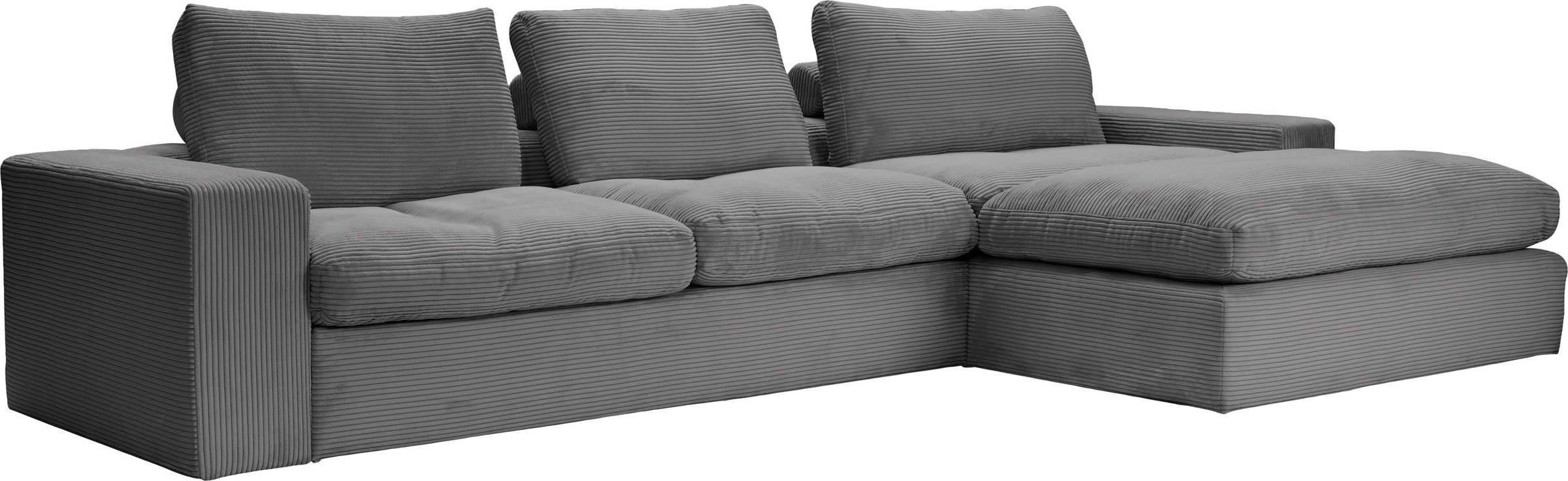 alina Ecksofa »Sandy«, mit Recamiere, in modernem Cordstoff