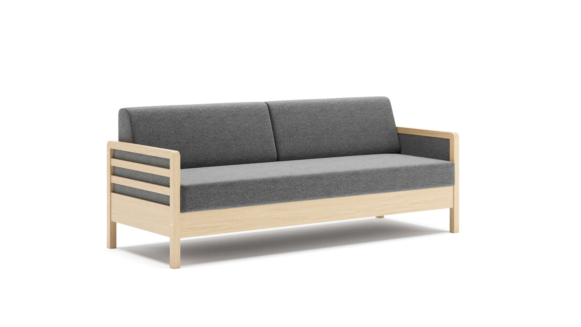 HESTBÆK Schlafsofa »Hestbæk 168 3-Sitzer, Bettfunktion, Breite 208cm, Komfortsitzhöhe 47cm« Umklappbar, Querschläfer, sehr komfortabel, Stauraum
