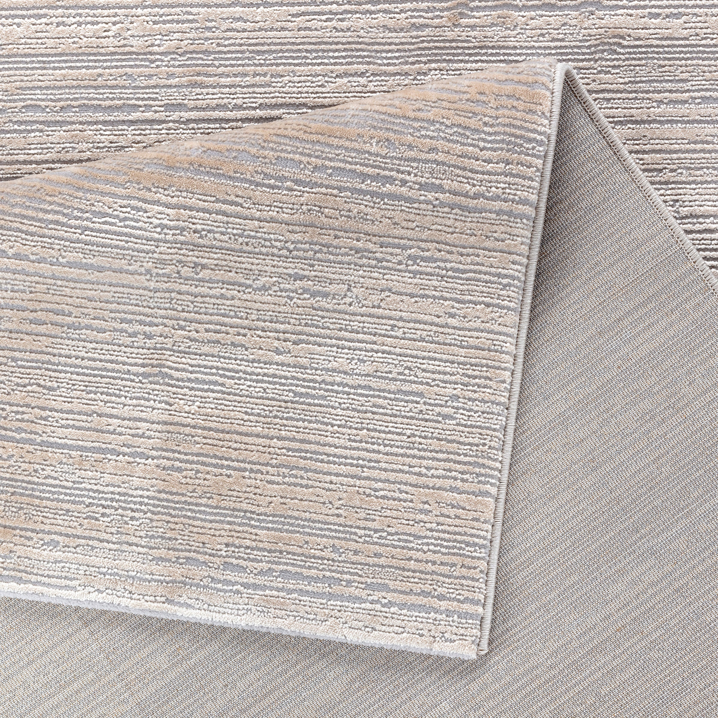 Sehrazat Teppich »LIMA , auch als Läufer« rechteckig 10 mm Höhe Kurzflor, Linienstruktur, leichter Glanz, Wohnzimmer