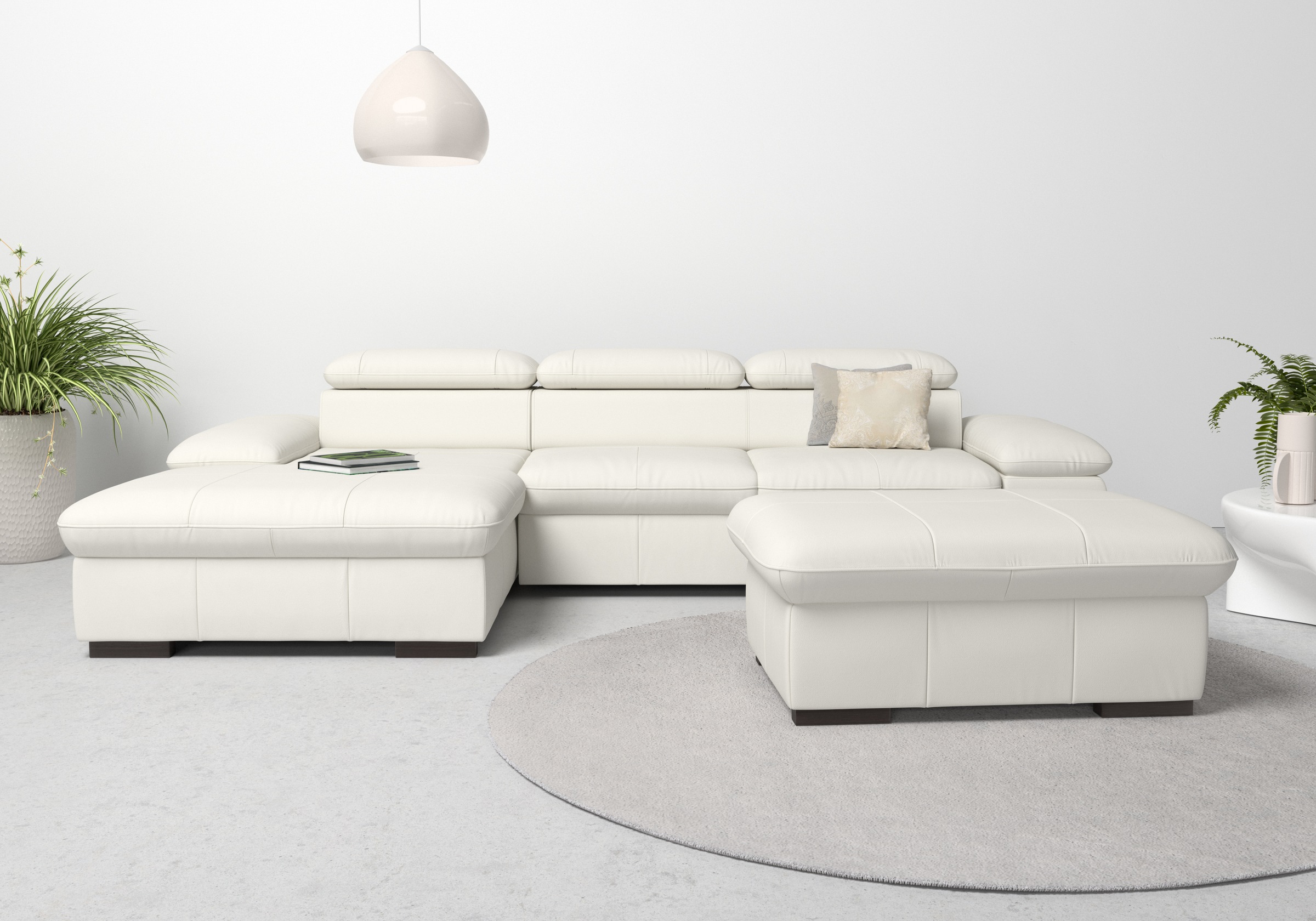 OTTO home Ecksofa "Alberto L-Form" mit Kopfteilverstellung, wahlweise mit Schlaffunktion