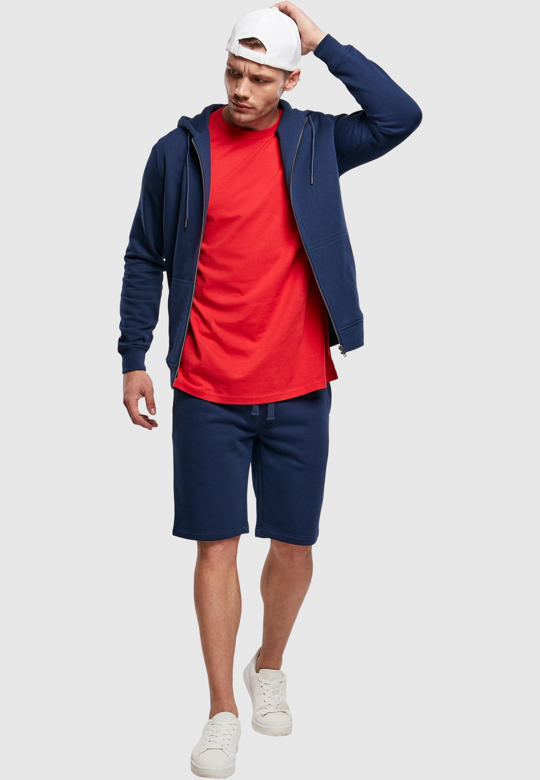 URBAN CLASSICS Stoffhose »Urban Classics Herren Basic Sweatshorts«, (1 tlg.)